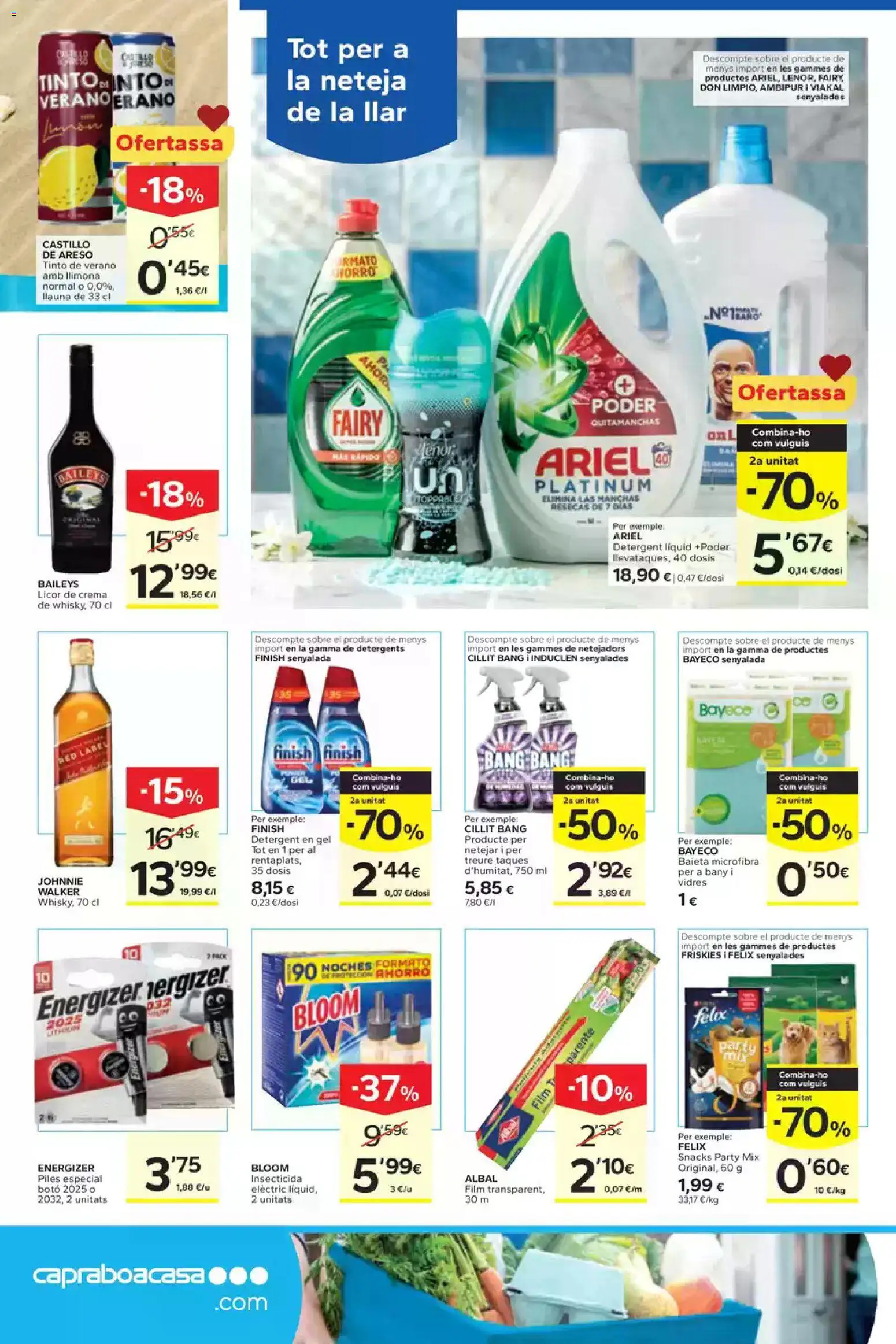 Caprabo folleto │ válido desde el 30/07/2026 | Página: 18 | Productos: Licor, Quitamanchas, Crema