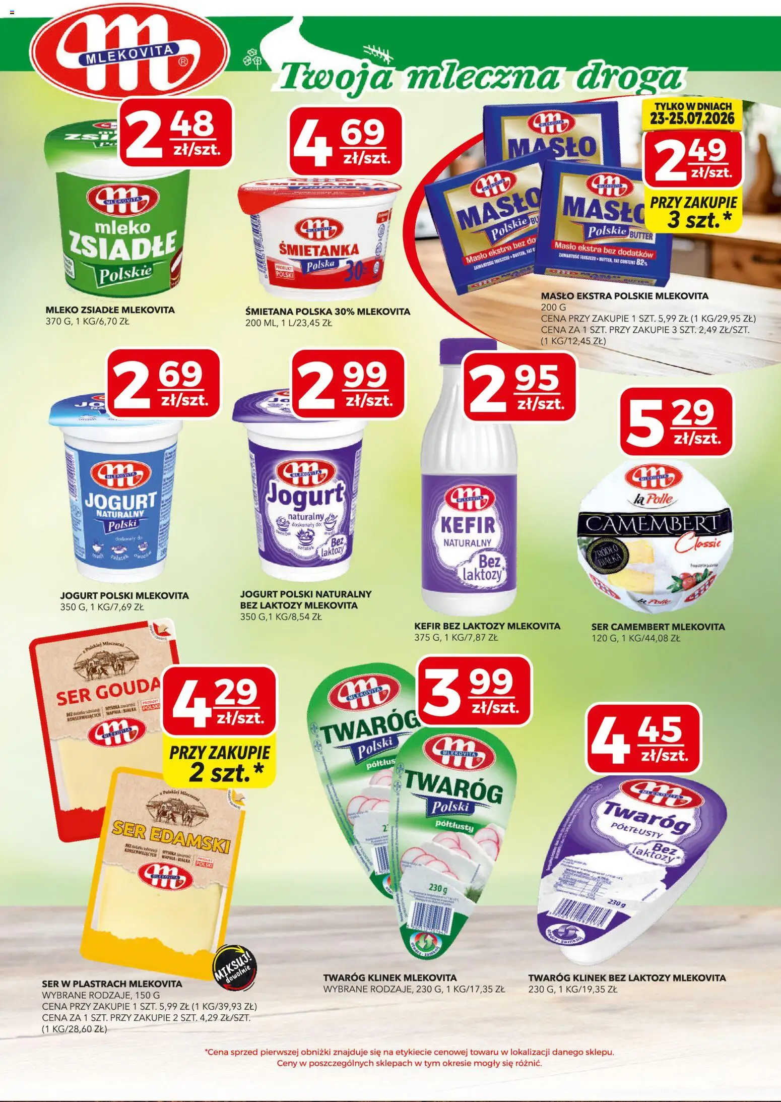 Top Market gazetka od 16.07.2026 | Strona: 3 | Produkty: Ser camembert, Ser edamski, Jogurt, Ser gouda