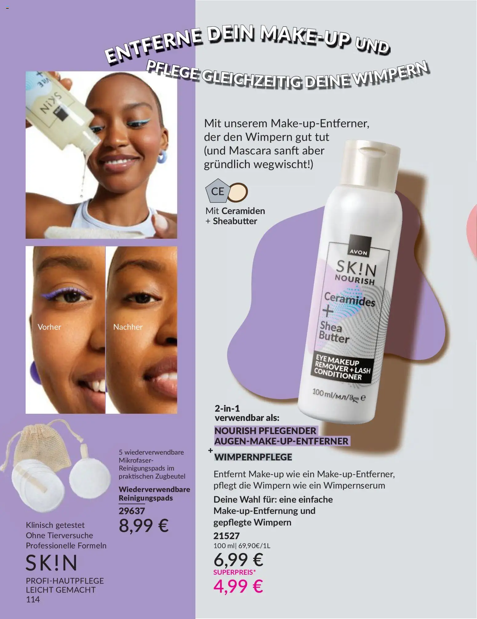 AVON Katalog Mai 2026 – gültig ab 01.05.2026 | Seite: 129 | Produkte: Butter, Mascara, Wimpernserum