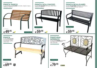 Anteprima del volantino Brico OK volantino Arredo Giardino valido a partire dal 05/03/2026 | Pagina: 14 | Prodotti: Panca, Panchina