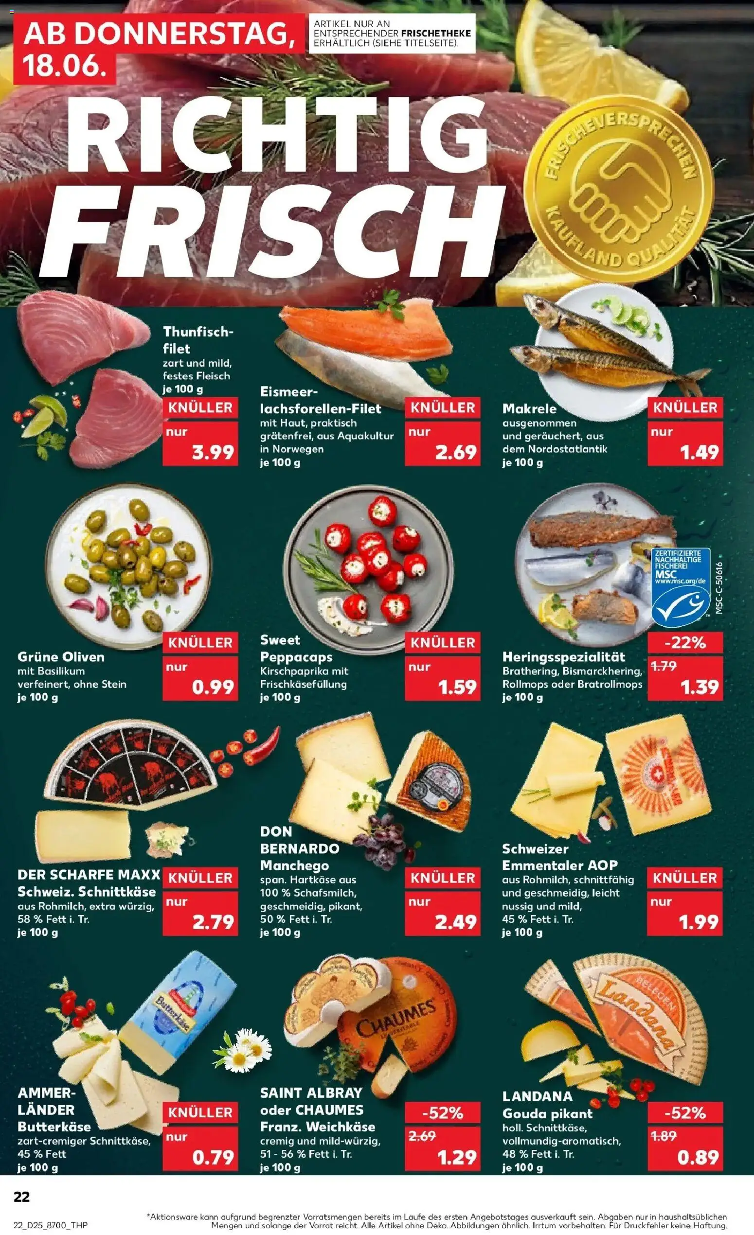 Kaufland Prospekt München – gültig ab 15.06.2026 | Seite: 31 | Produkte: Thunfisch, Gouda, Fleisch