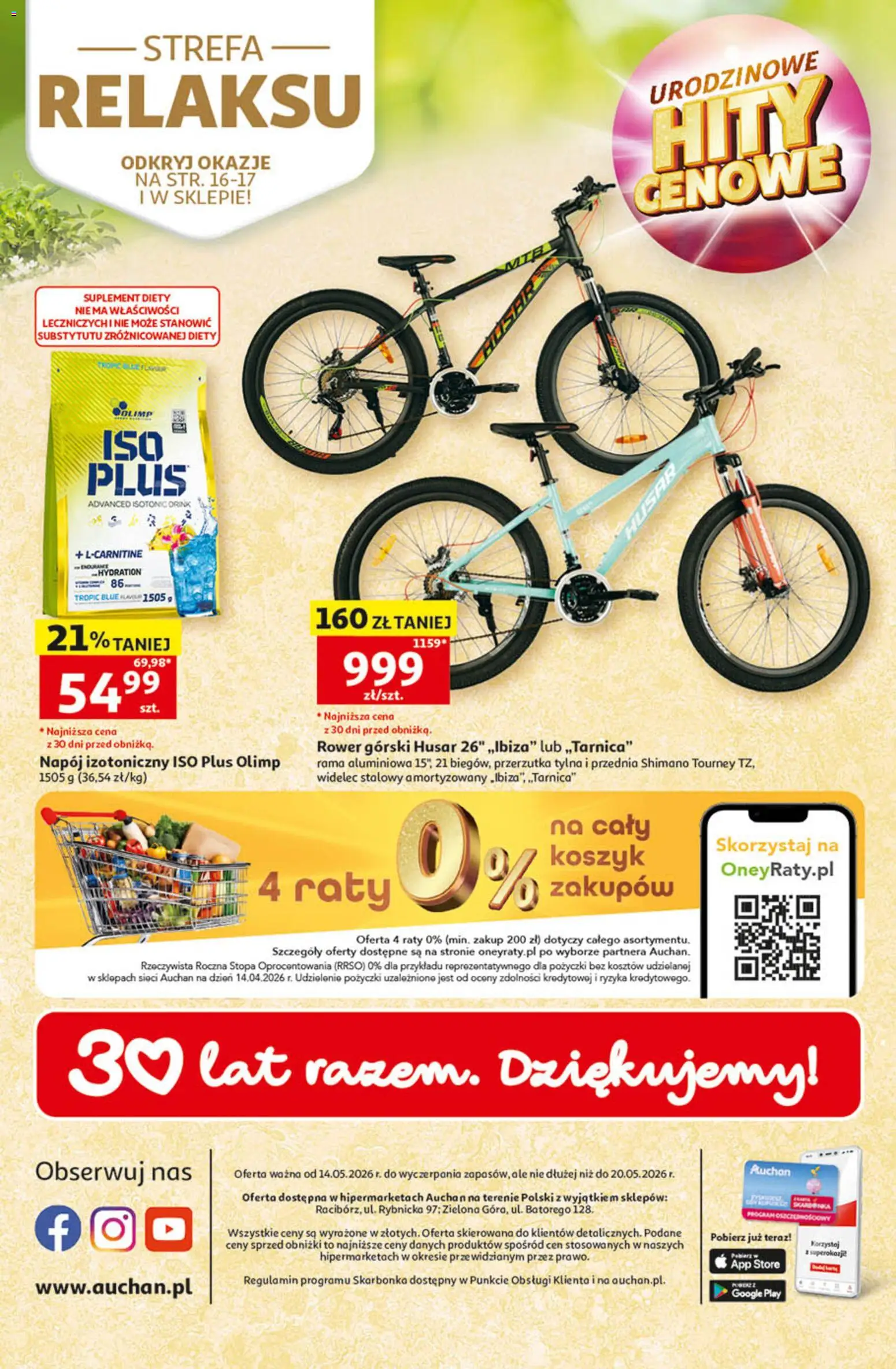 Auchan gazetka - 30 Lat Hipermarket od 14.05.2026 | Strona: 57