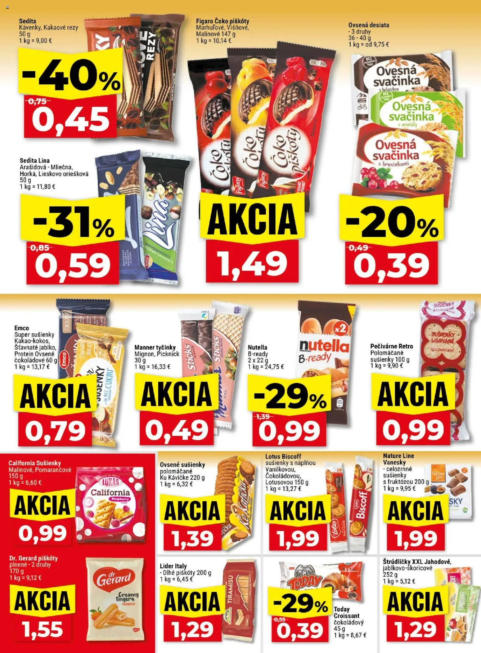 Nové Klas akcie – leták je platný od 11.05.2026 | Strana: 19 | Produkty: Croissant, Protein, Nutella