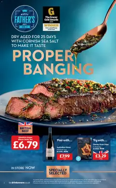 Preview of Weekly offers Aldi valid from 15.06.2026 | Page: 2 | Products: Beef, Chips, Oven, Sea salt