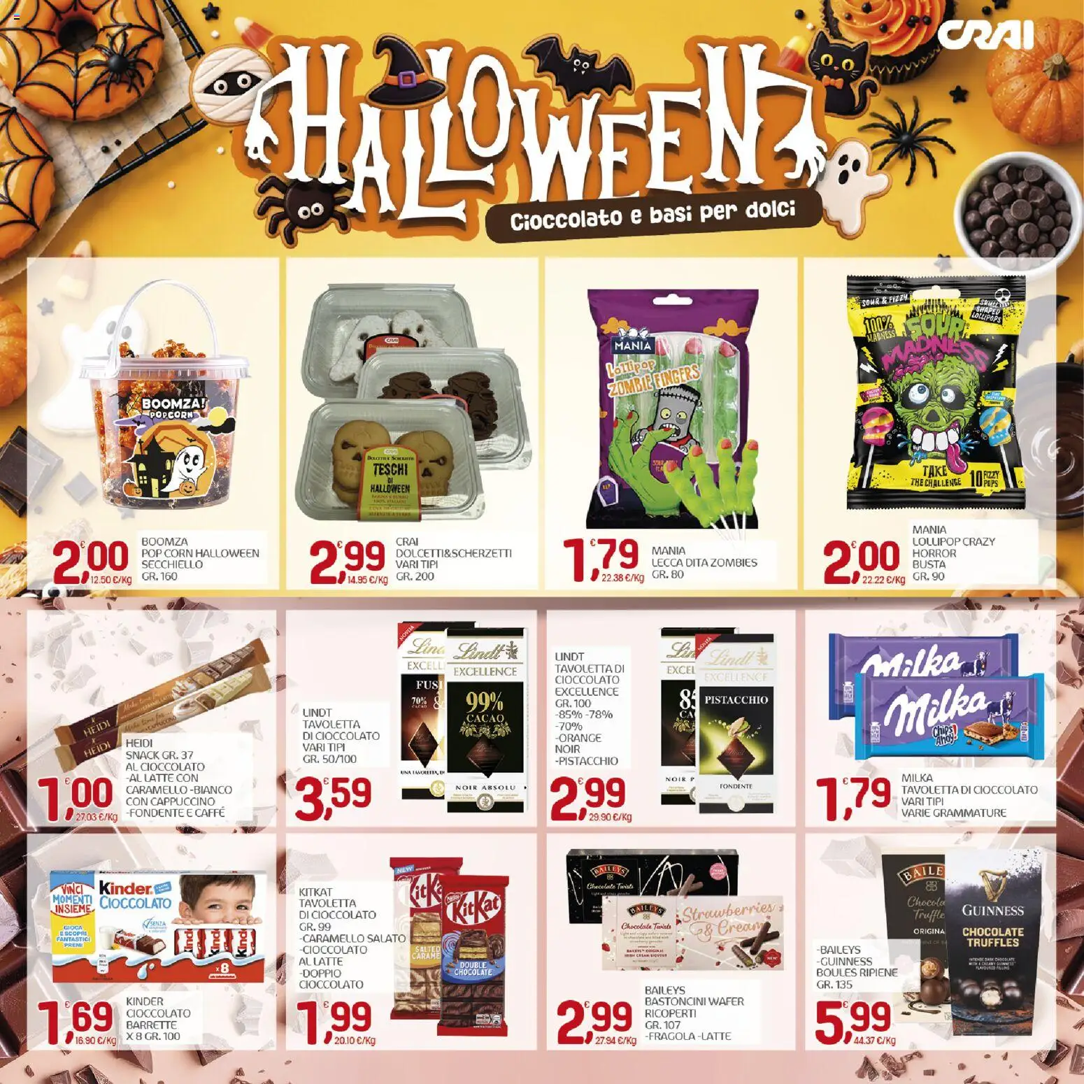 Volantino CRAI del 15/10/2026 | Pagina: 10 | Prodotti: Cioccolato, Popcorn, Cacao, Pop corn