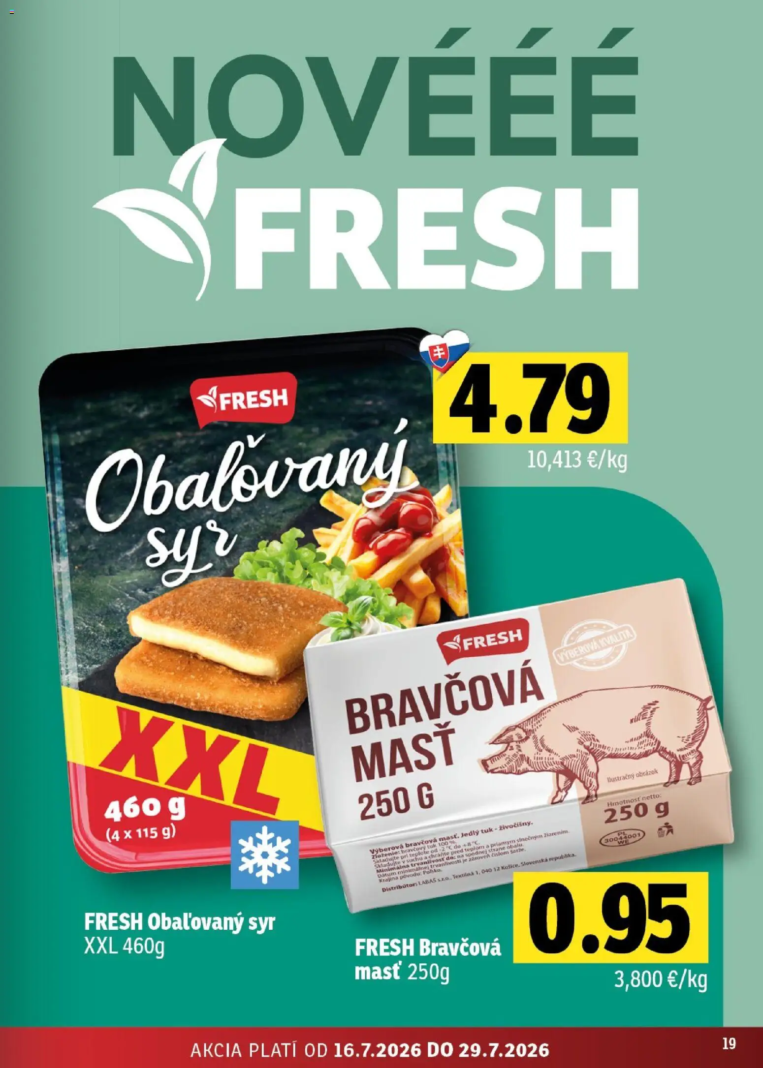 Nové Fresh akcie – leták je platný od 16.07.2026 | Strana: 19