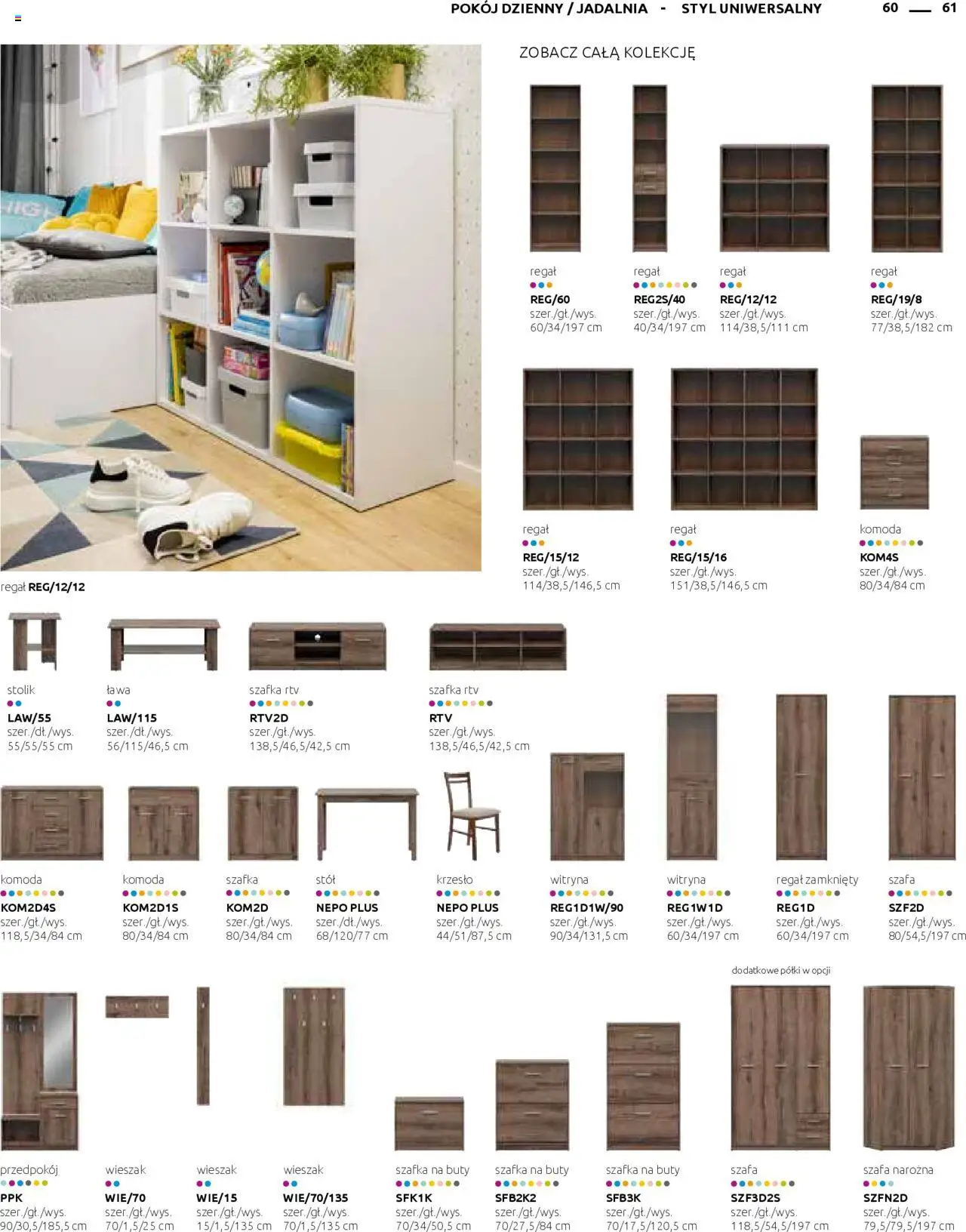 Black Red White Gazetka - Katalog rodzinnych wnętrz od 24.05.2024 | Strona: 61 | Produkty: Komoda, Krzesło, szafka RTV, Szafa Narożna