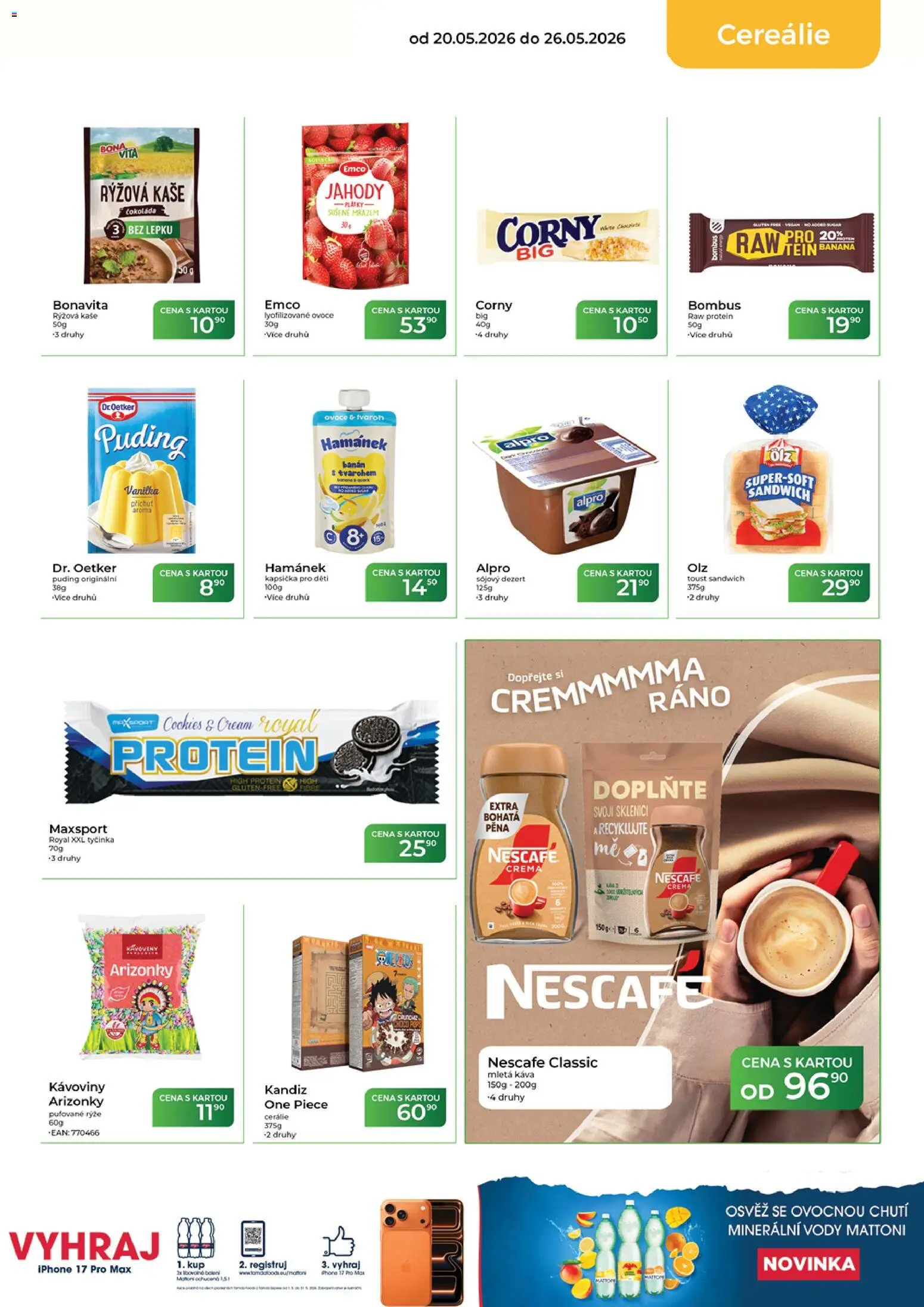 Tamda Foods leták od 20.05.2026 | Strana: 25 | Produkty: Cereálie, Crema, Lyofilizované ovoce, Mletá káva