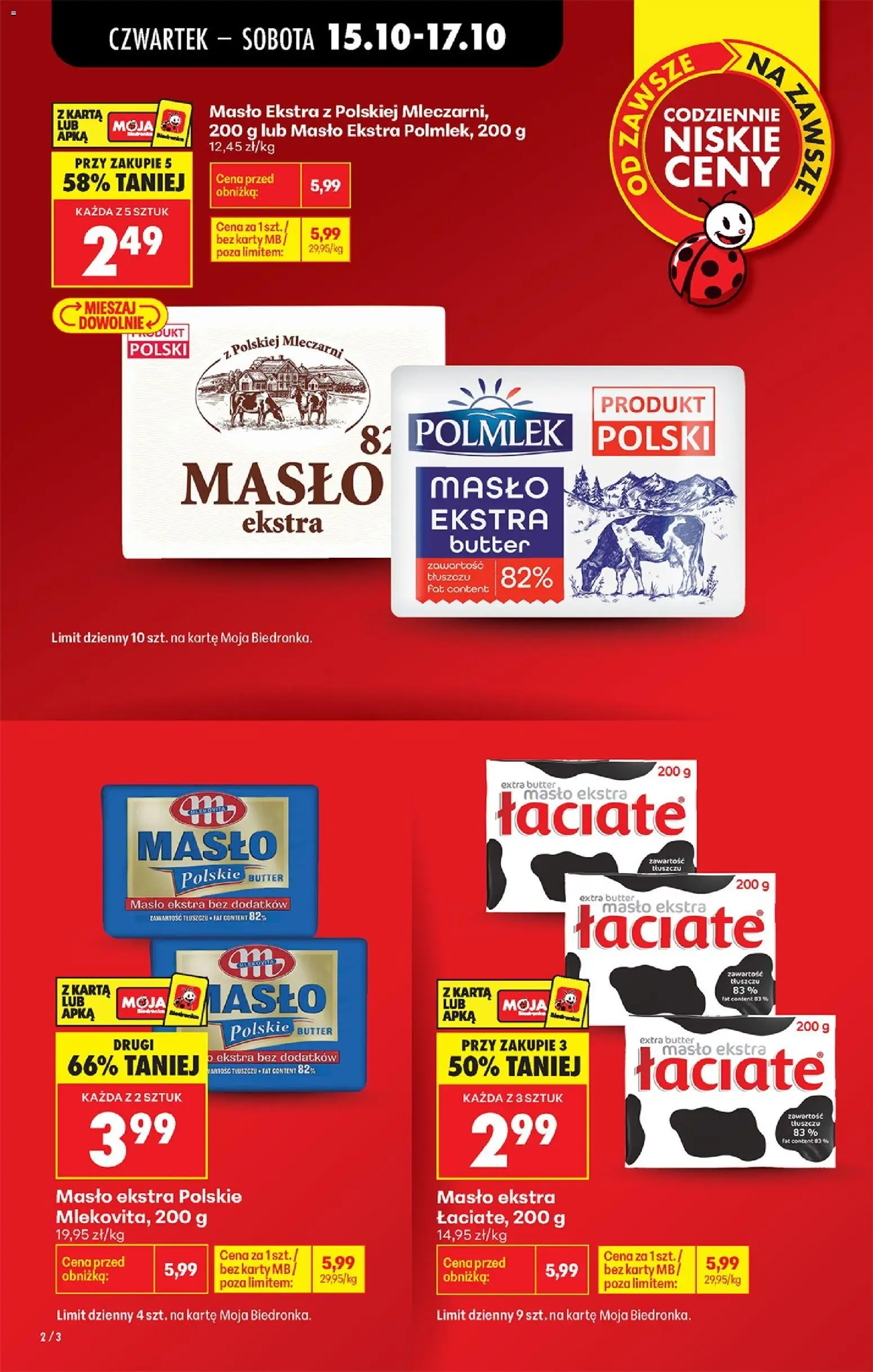 Biedronka gazetka - Czas na toast od 15.10.2026 | Strona: 4 | Produkty: Karta, Masło