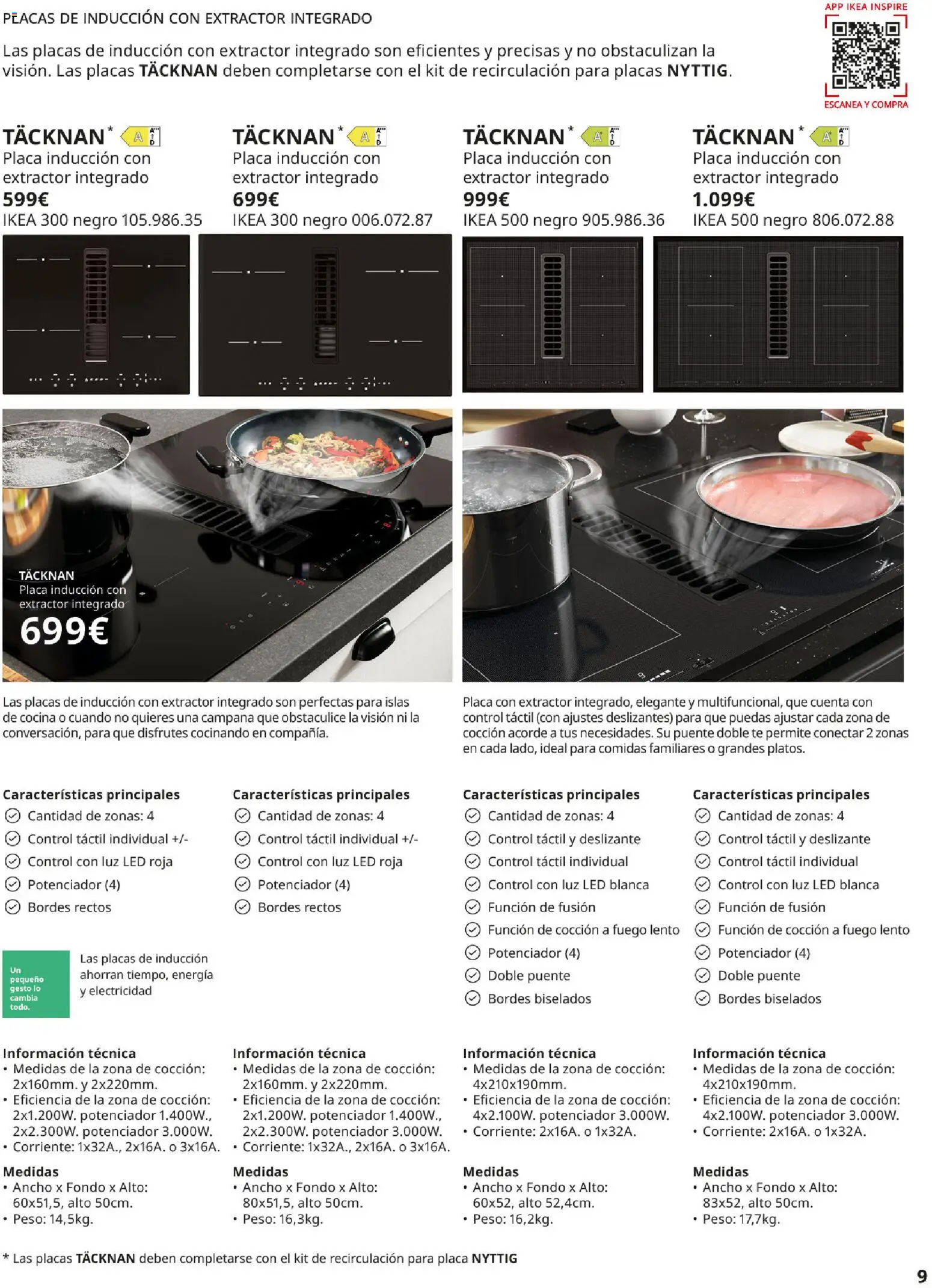 IKEA - Electrodomésticos │ válido desde el 01/09/2026 | Página: 9 | Productos: Luz LED, Té, Cocina, Peso