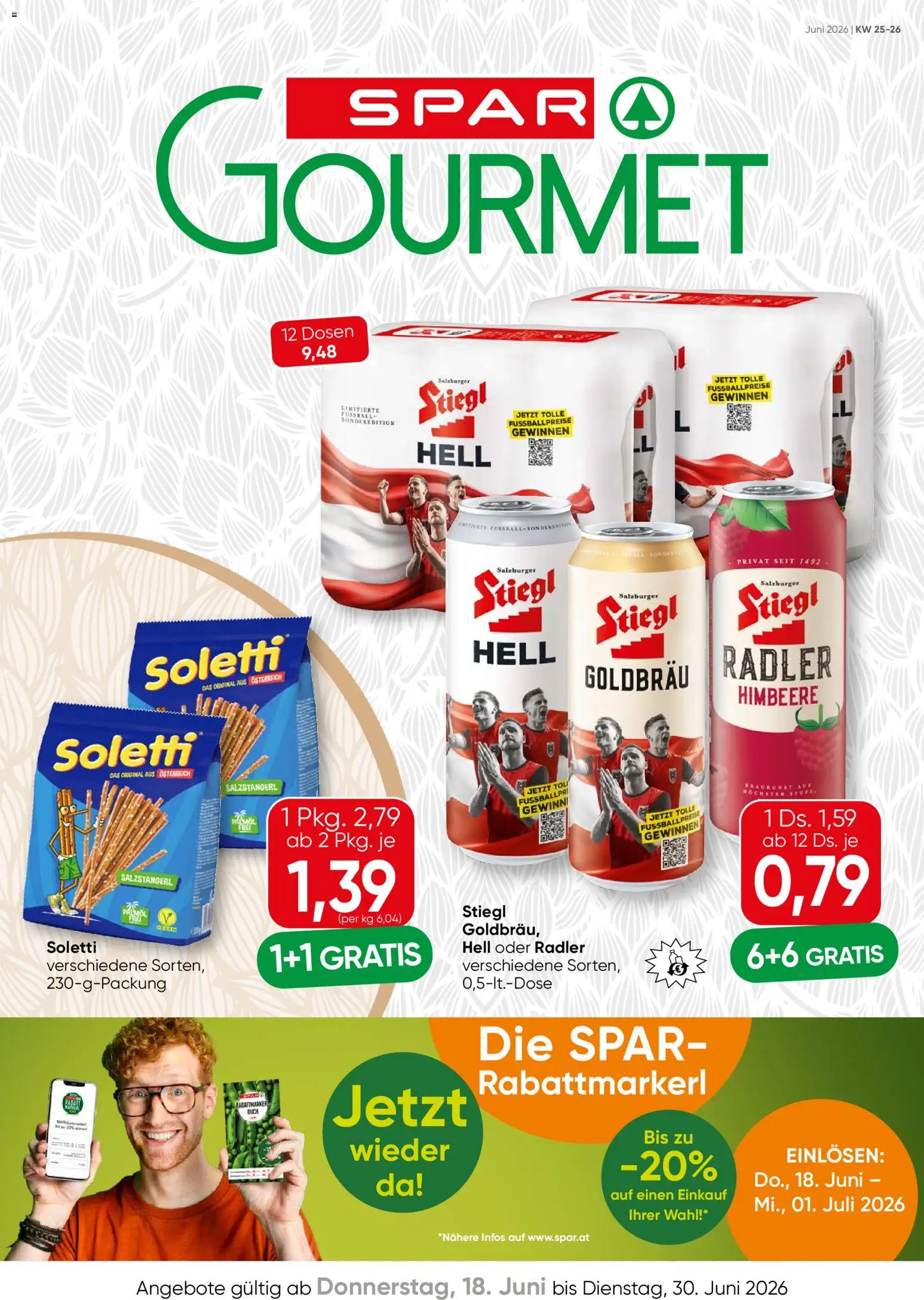 SPAR Gourmet Flugblatt gültig ab 18.06.2026 | Seite: 1 | Produkte: Himbeere