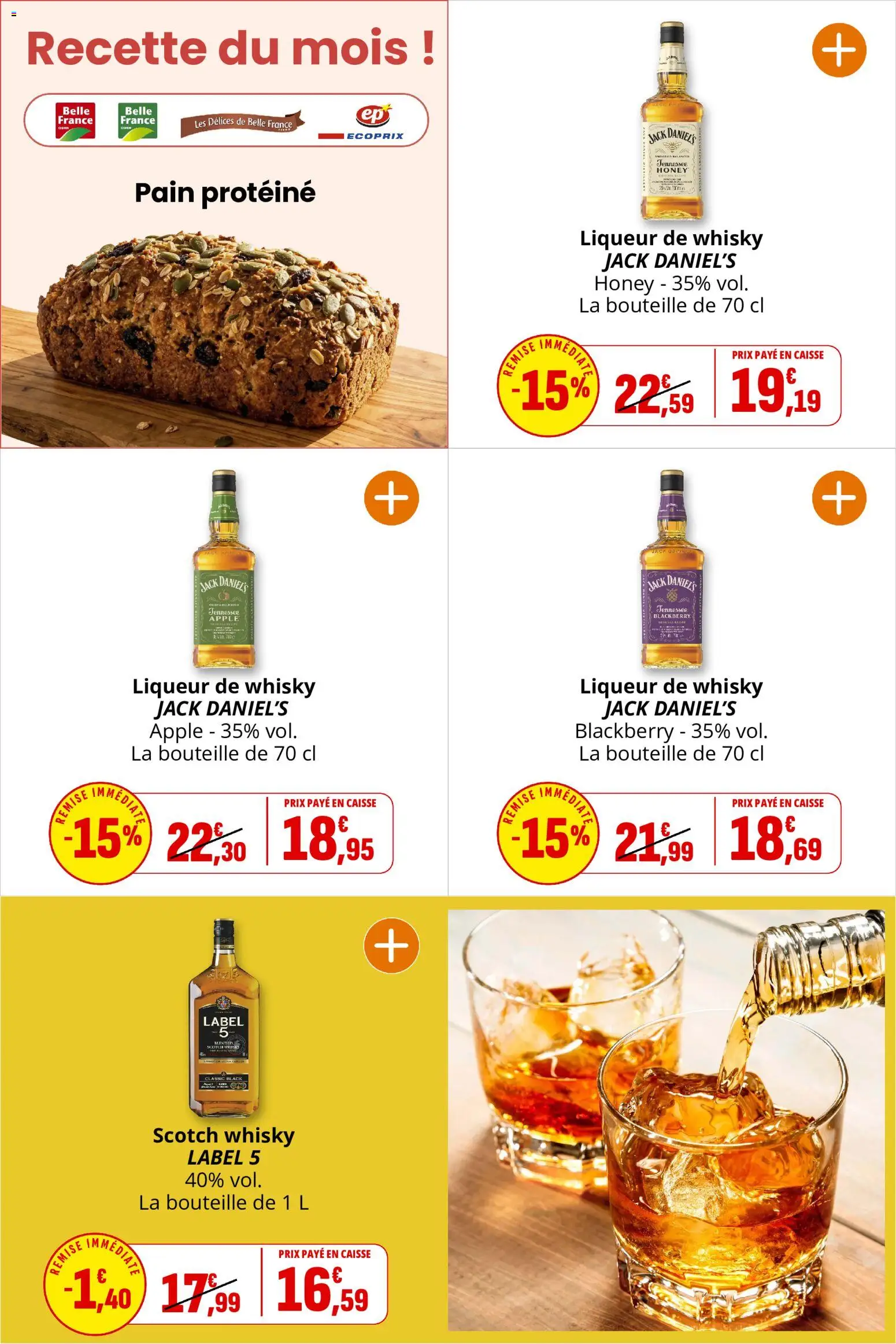 {H1} | Page: 35 | Produits: Liqueur, Whisky Label 5, Scotch whisky label 5, Pain