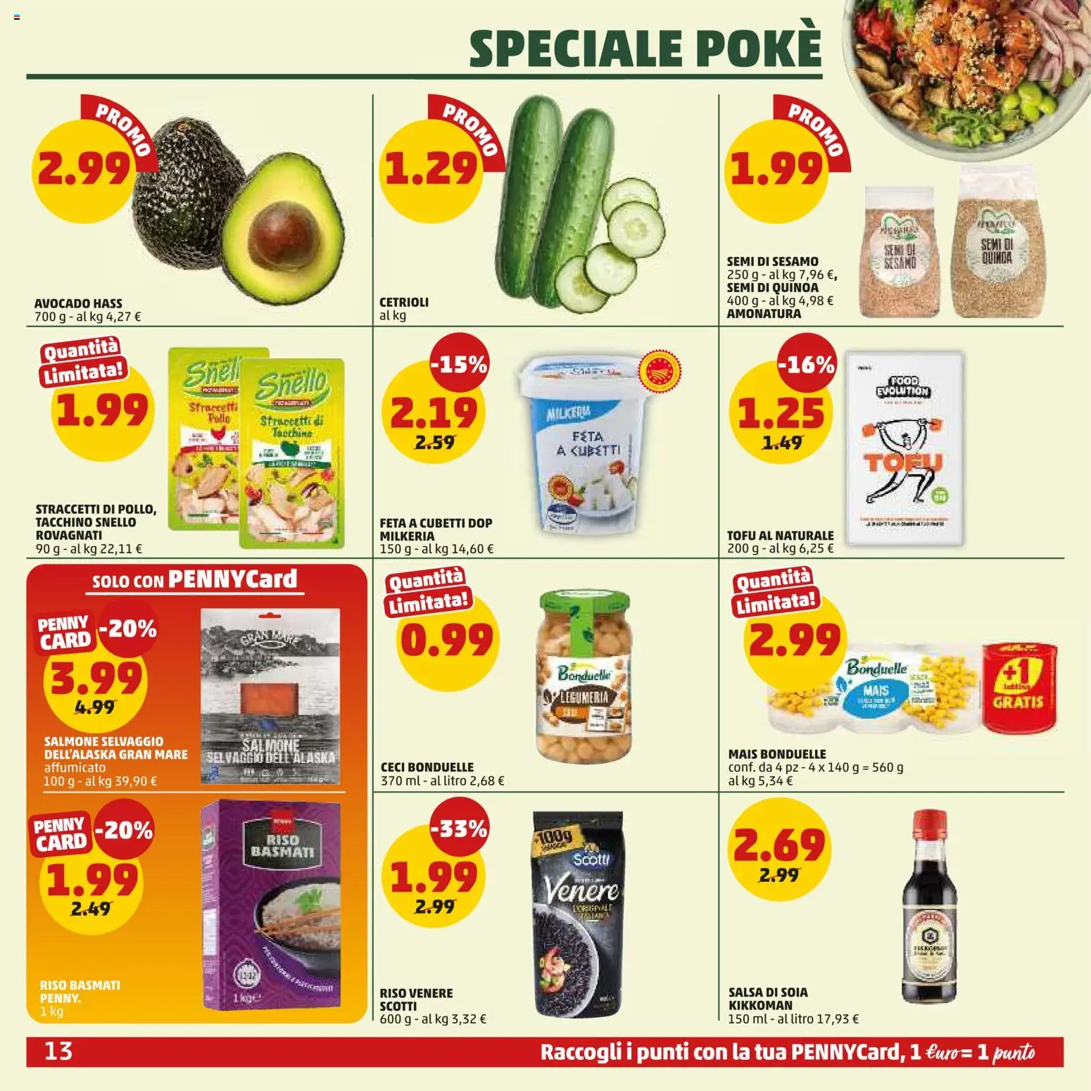 Volantino PENNY del 04.06.2026 | Pagina: 13 | Prodotti: Riso, Ceci, Mais, Feta