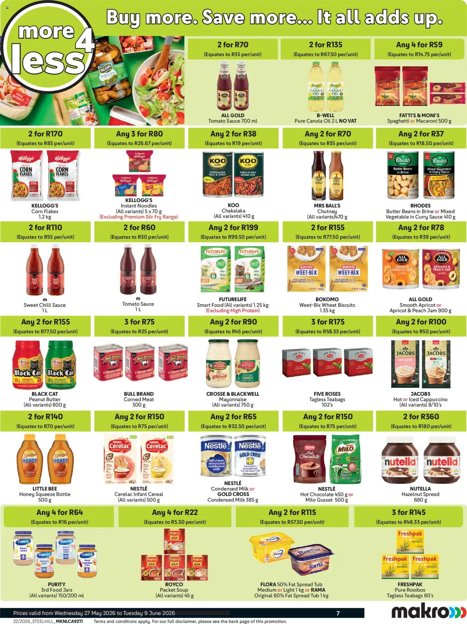 New Makro catalogue – valid from 27.05.2026 | Page: 7 | Products: Butter, Light, Oil, Rice