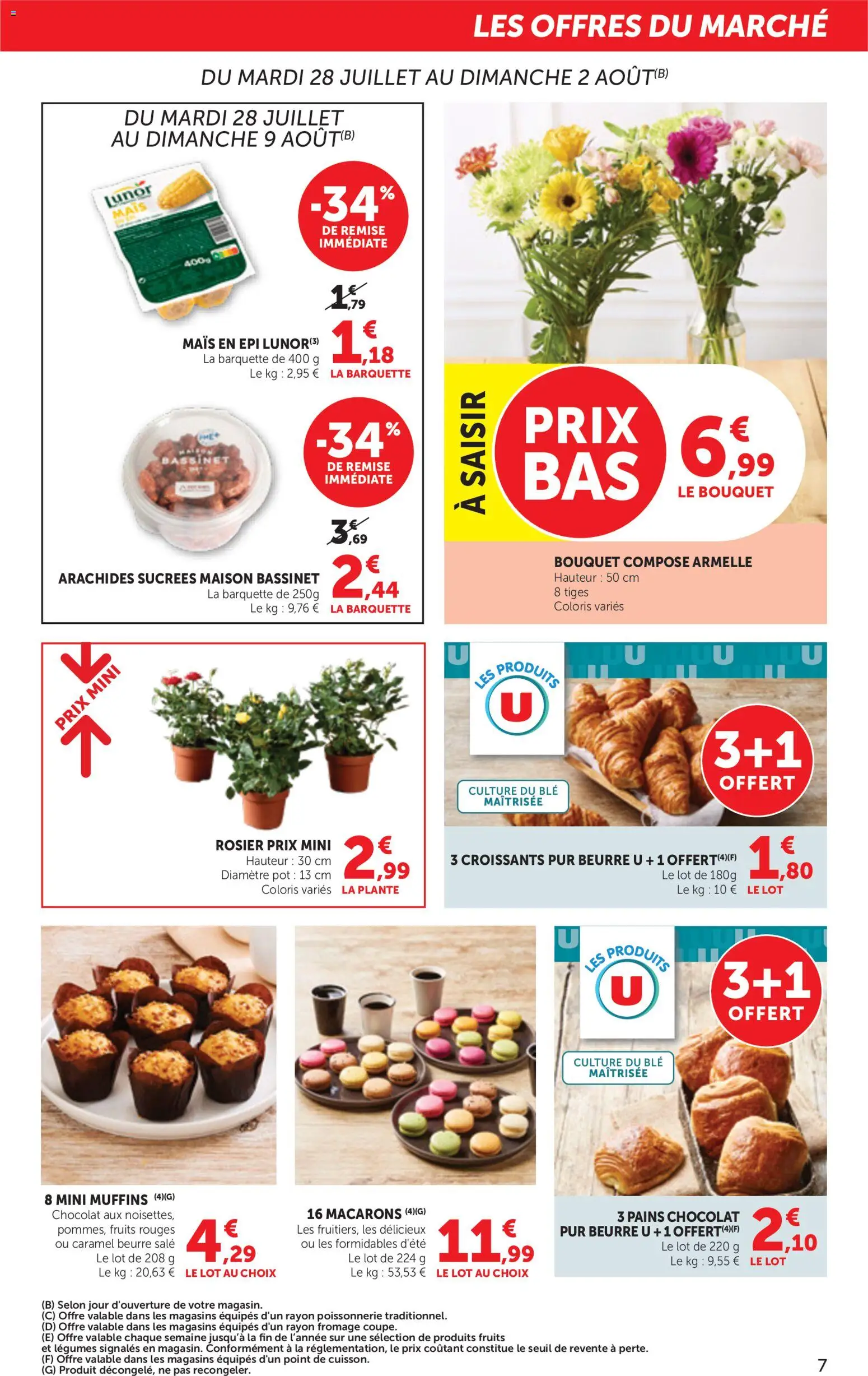 {H1} | Page: 7 | Produits: Muffins, Rosier, Poissonnerie, Beurre