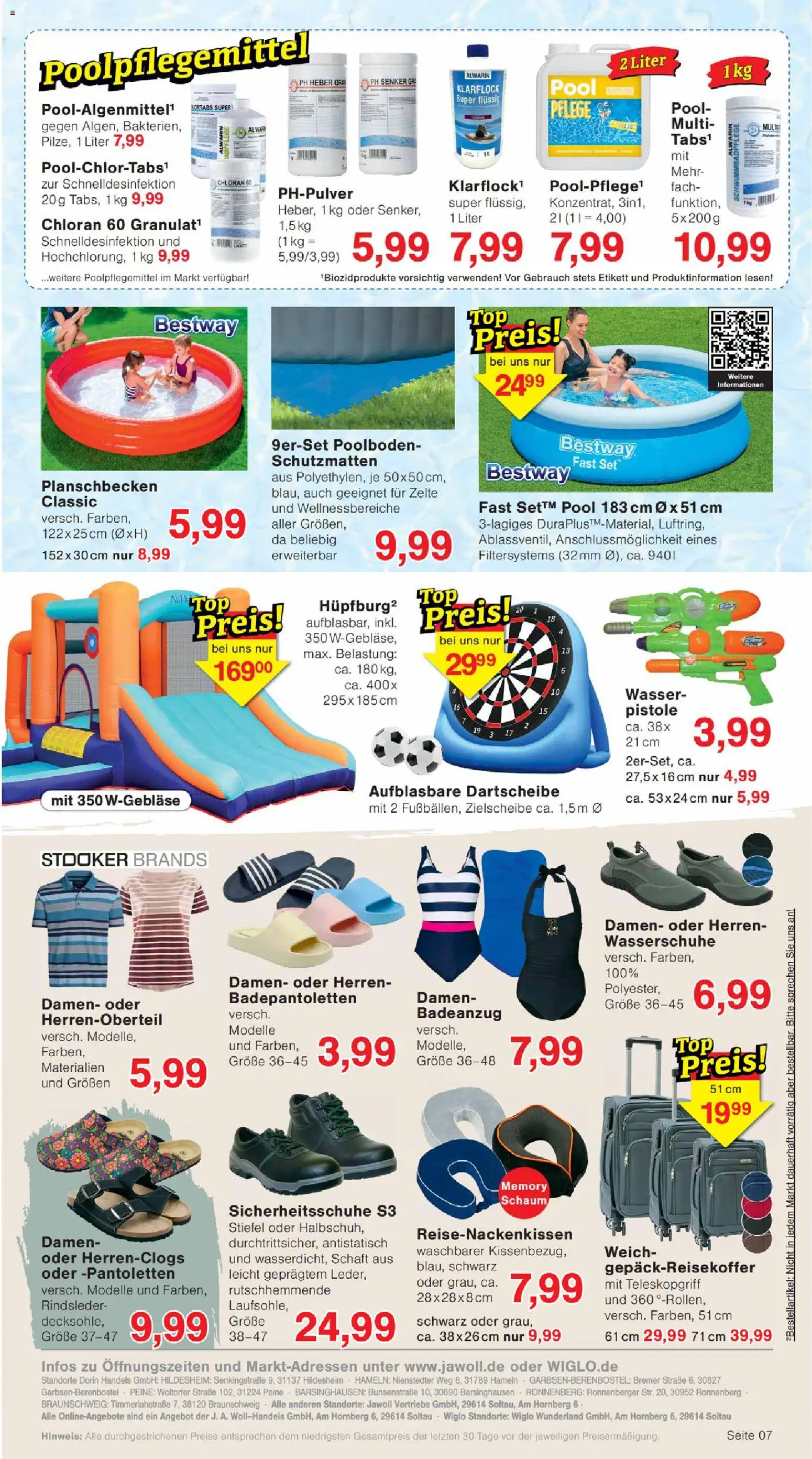 Wiglo Wunderland Prospekt – gültig ab 29.06.2026 | Seite: 11 | Produkte: Wasser, Badeanzug, Stiefel