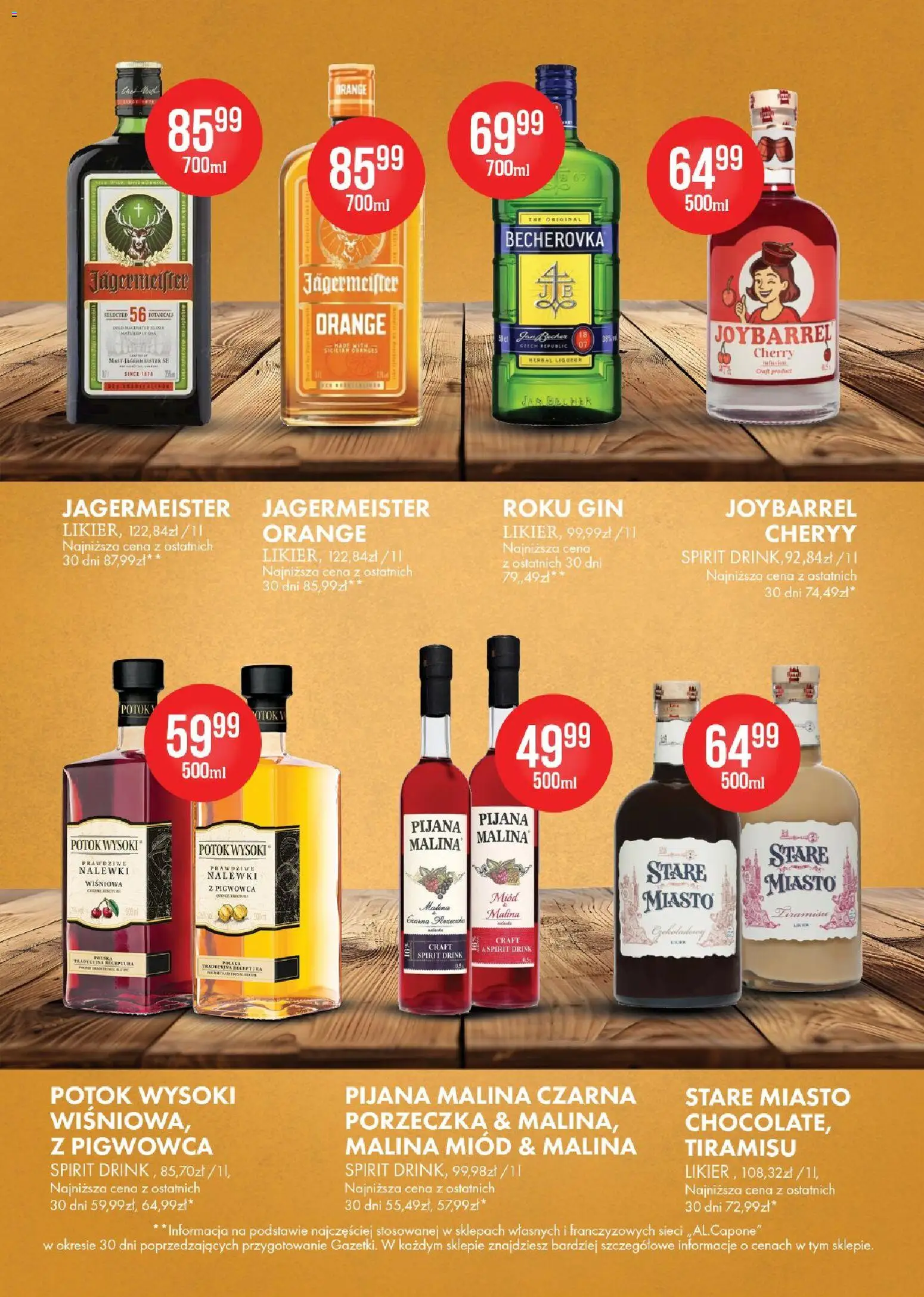Al.Capone gazetka od 07.09.2026 | Strona: 12 | Produkty: Malina, Tiramisu, Porzeczka, Gin