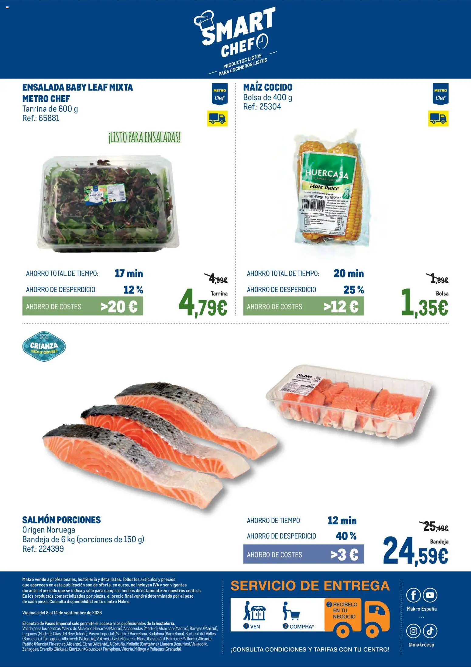 Makro Fresco Península │ válido desde el 08/09/2026 | Página: 6 | Productos: Dulce, Ensalada, Bolsa, Bandeja