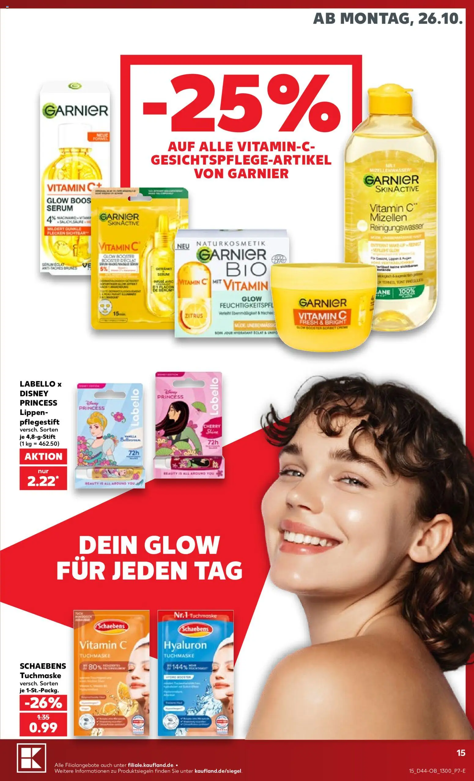 Kaufland Německo leták - Drogerie od 26.10.2026 | Strana: 15 | Produkty: Vitamin c, Sérum