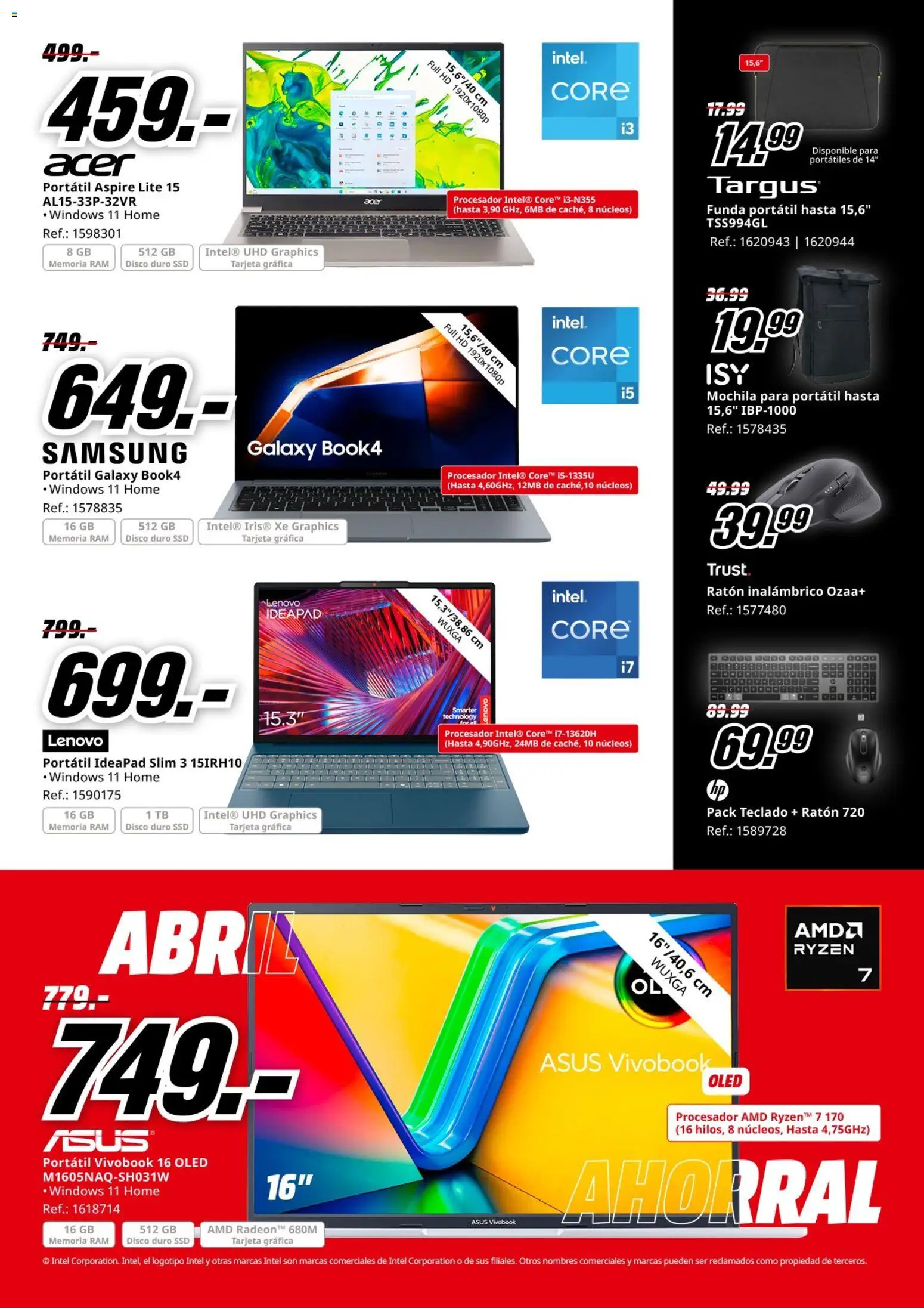 Media Markt folleto │ válido desde el 06.04.2026 | Página: 33 | Productos: Mochila, Teclado, Disco, Funda