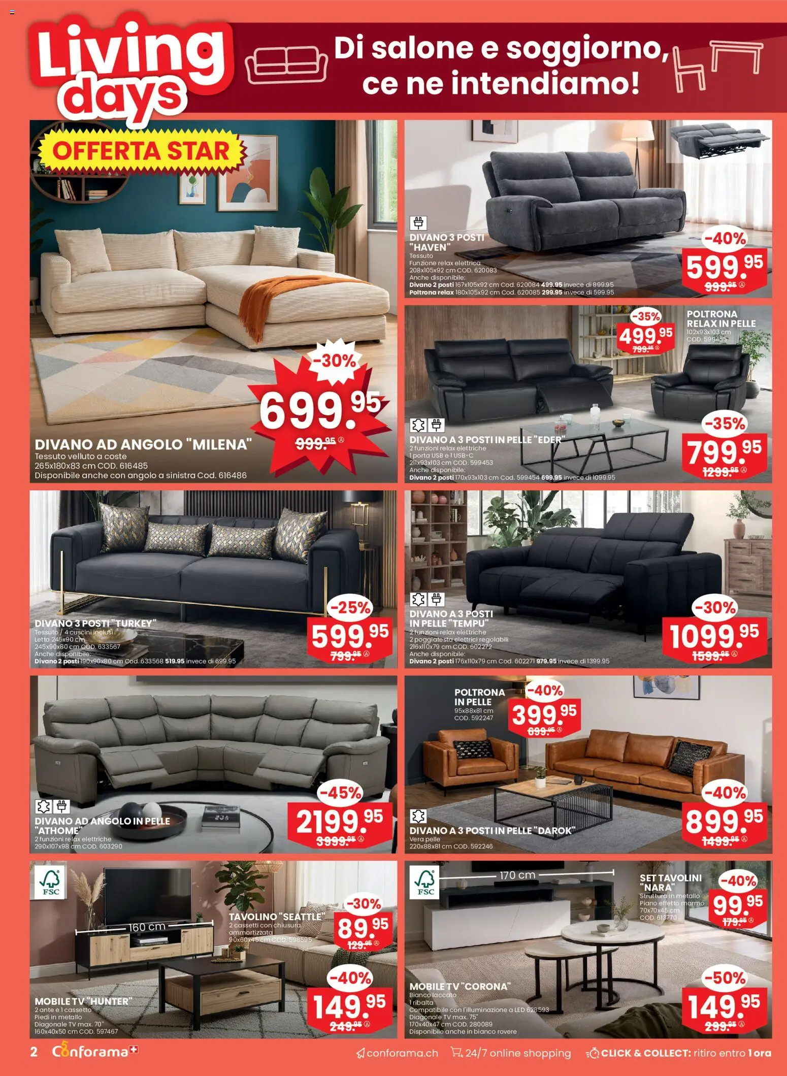 Conforama aktionen IT – gültig ab 14.10.2026 | Seite: 2 | Produkte: TV, Usb