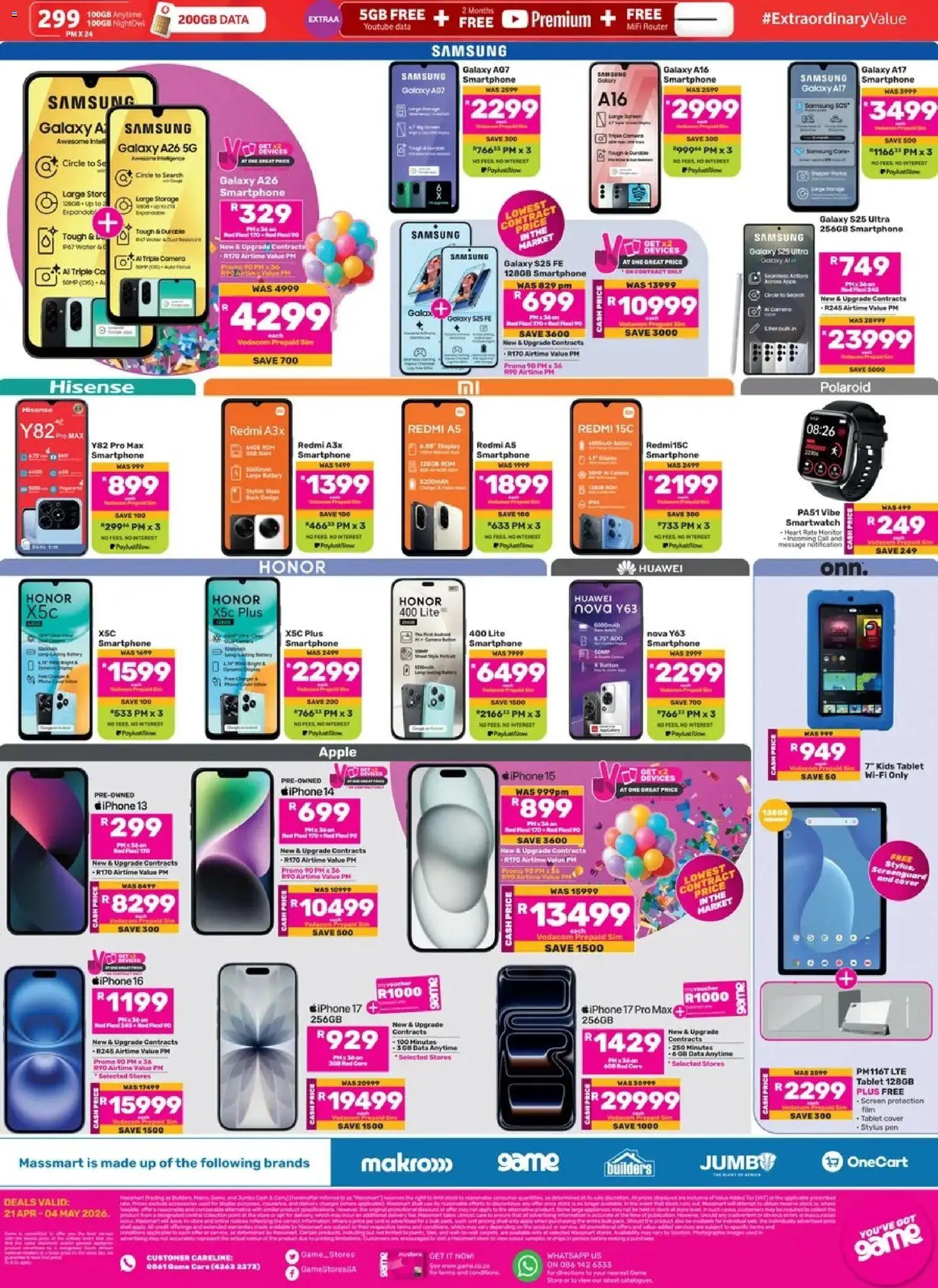 New Game catalogue – valid from 21.04.2026 | Page: 12 | Products: Router, Cover, Tablet, Smartwatch