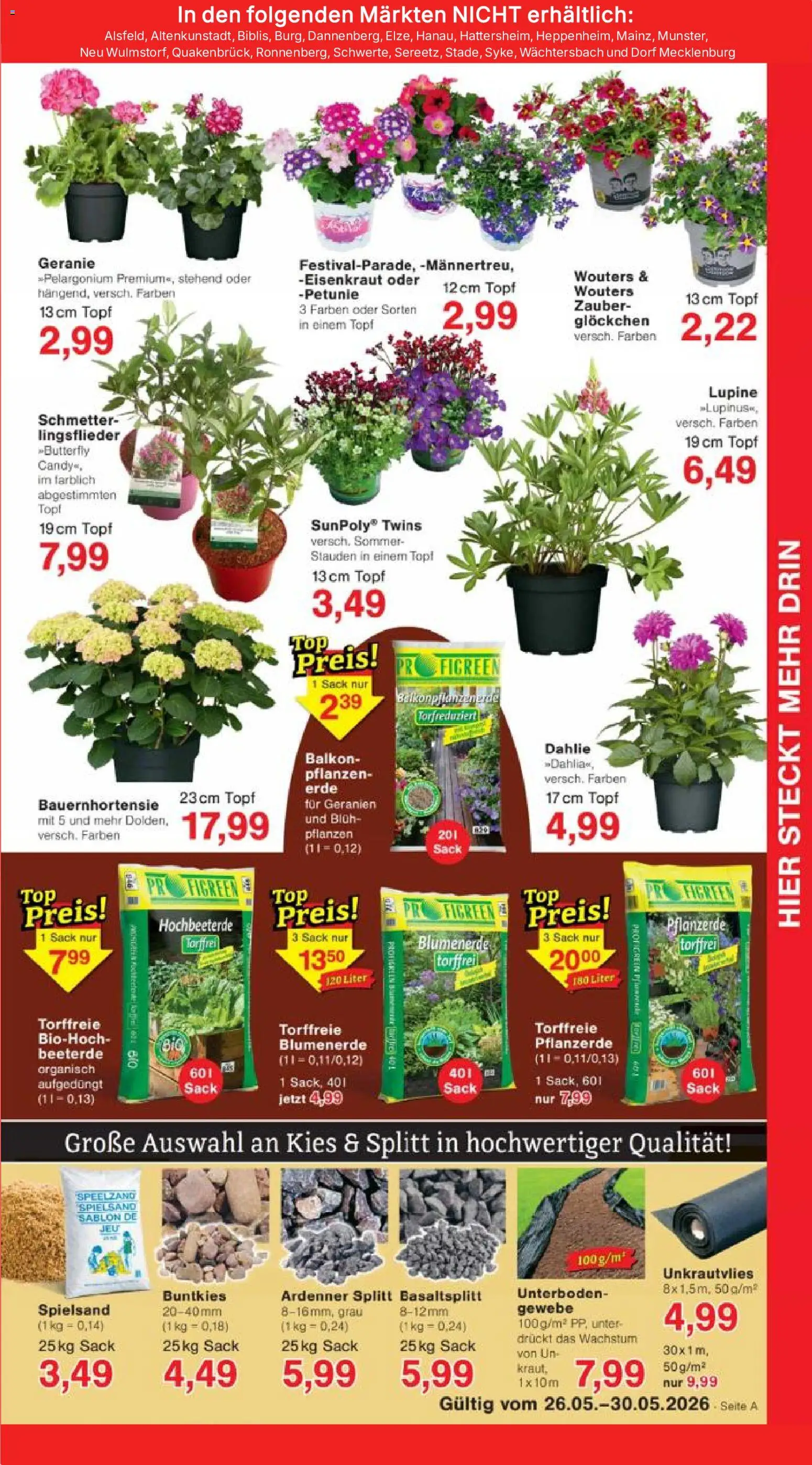 Jawoll Prospekt – gültig ab 26.05.2026 | Seite: 7 | Produkte: Pflanzerde, Geranien, Blumenerde