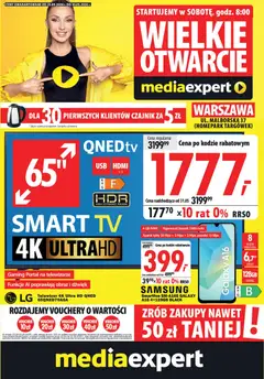 Pogląd oferty "Mediaexpert promocje - Wielkie otwarcie Warszawa" - ważna od 23.05.2026