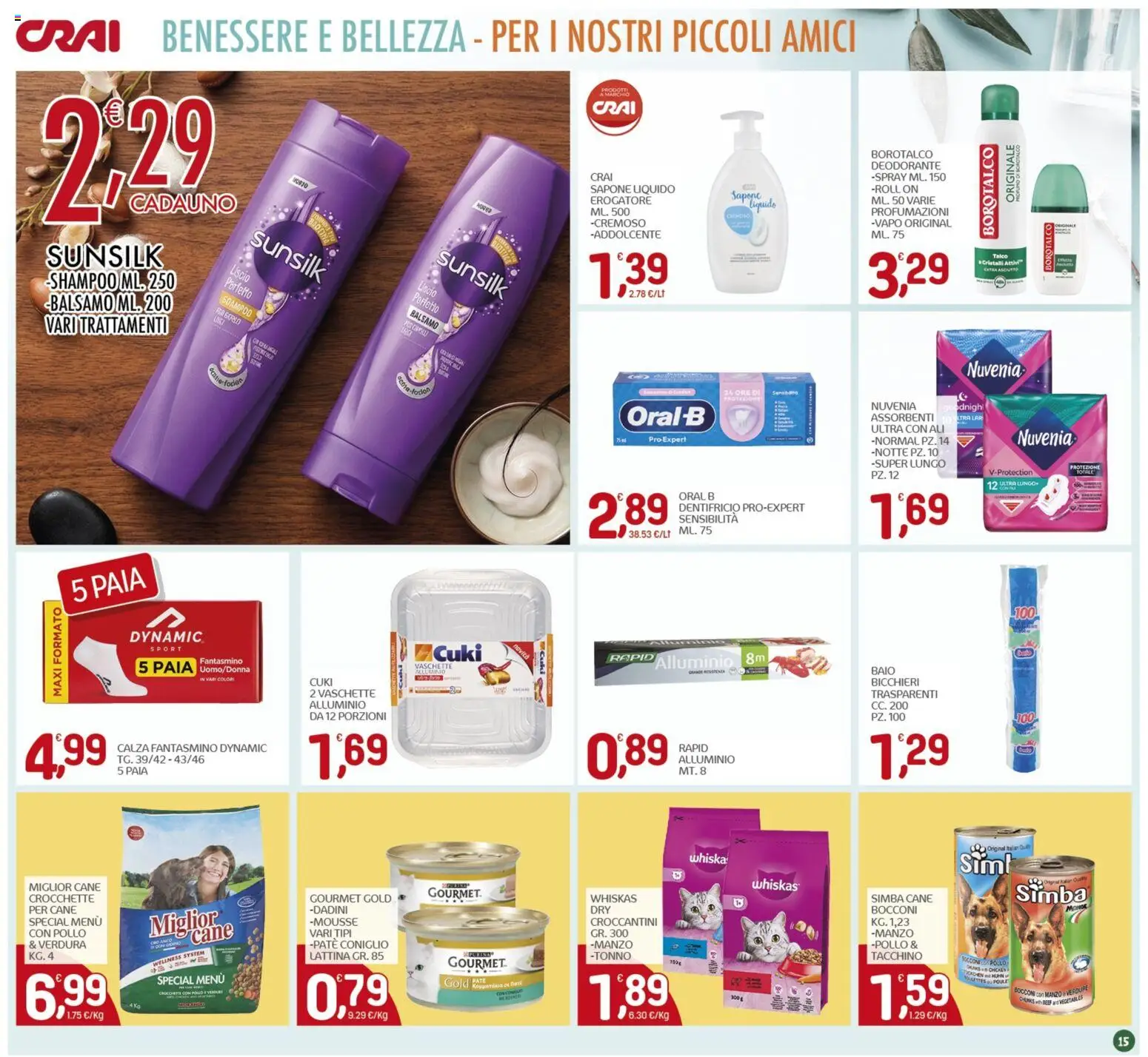 Volantino CRAI del 14.05.2026 | Pagina: 15 | Prodotti: Balsamo, Manzo, Tonno, Alluminio
