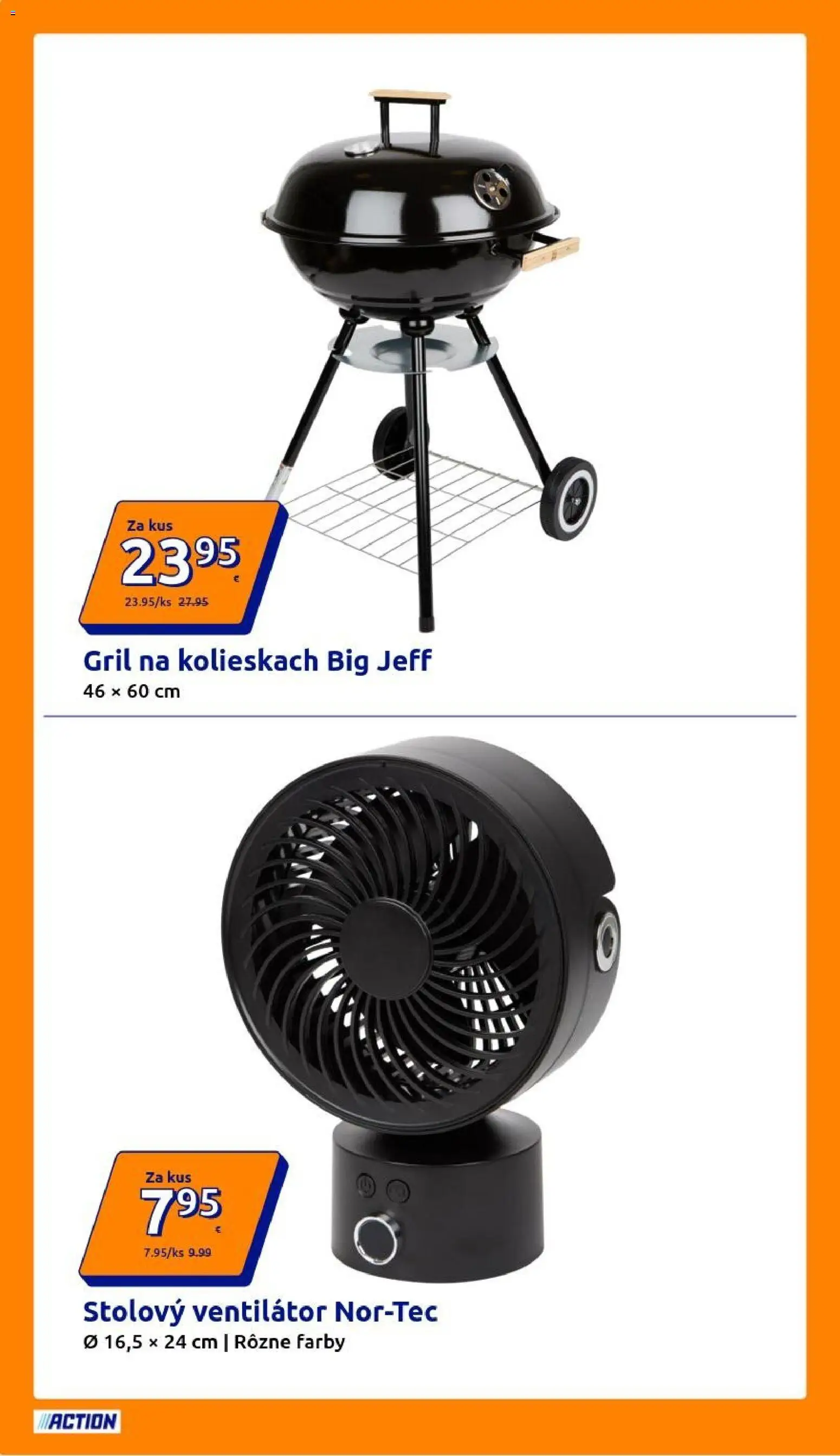 Nové Action akcie – leták je platný od 10.06.2026 | Strana: 16 | Produkty: Gril, Ventilátor
