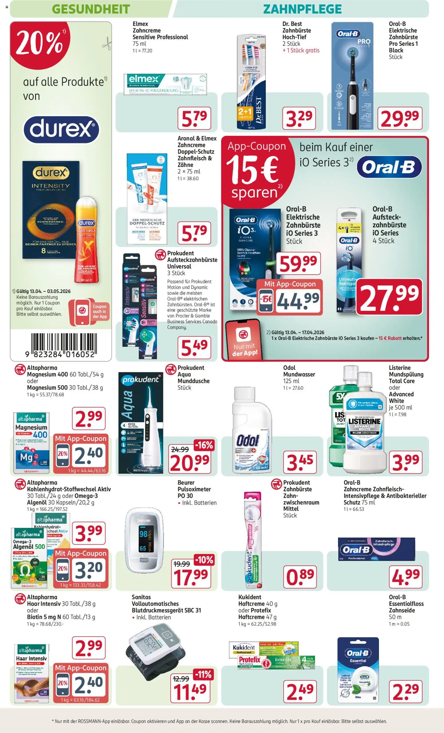 Rossmann Prospekt 	 – gültig ab 13.04.2026 | Seite: 11 | Produkte: Batterien, Zahnbürste, Mundwasser, Listerine