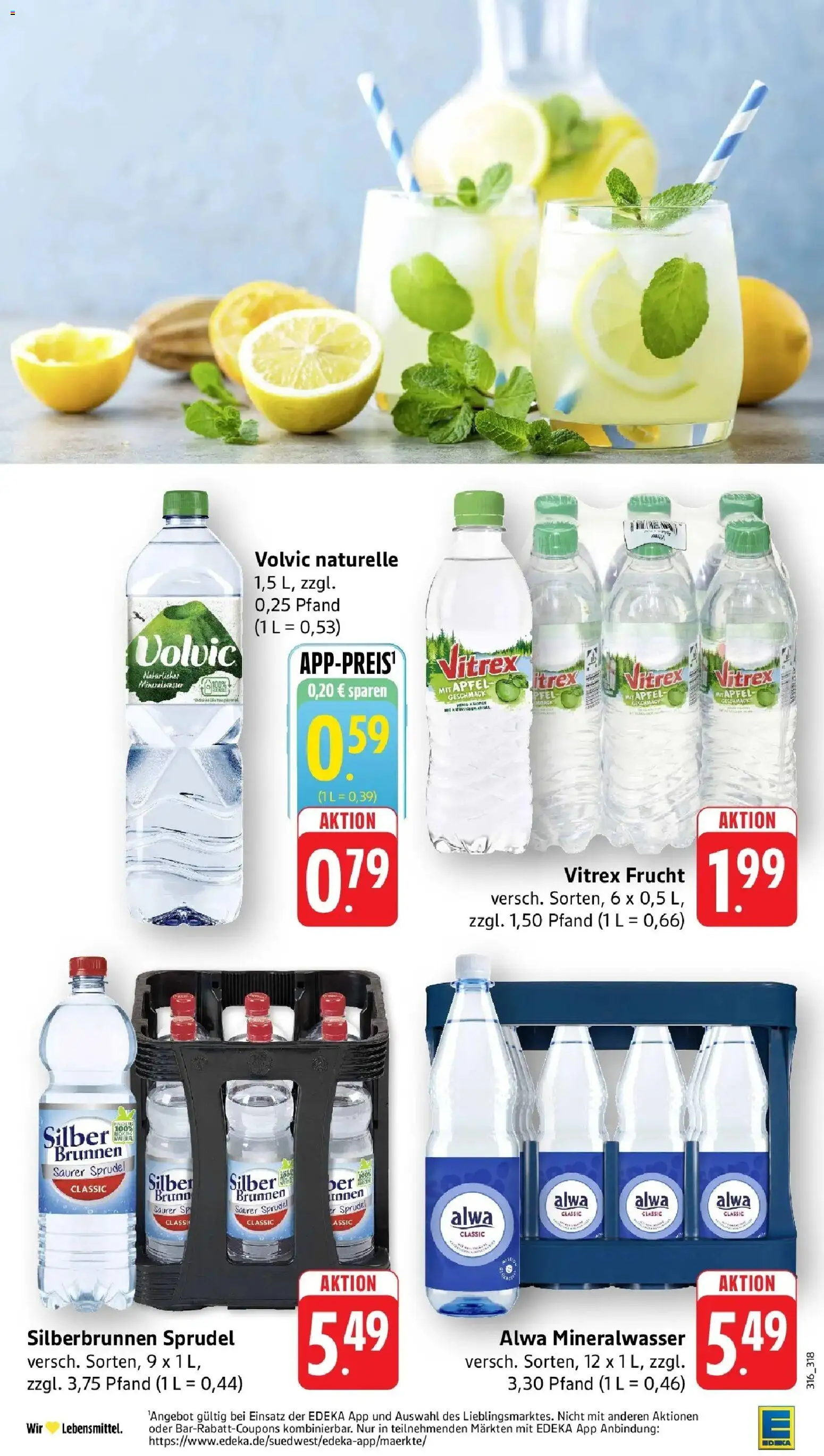 Edeka prospekt Weinstadt-Großheppach	 – gültig ab 10.05.2026 | Seite: 37 | Produkte: Äpfel, Mineralwasser, Volvic