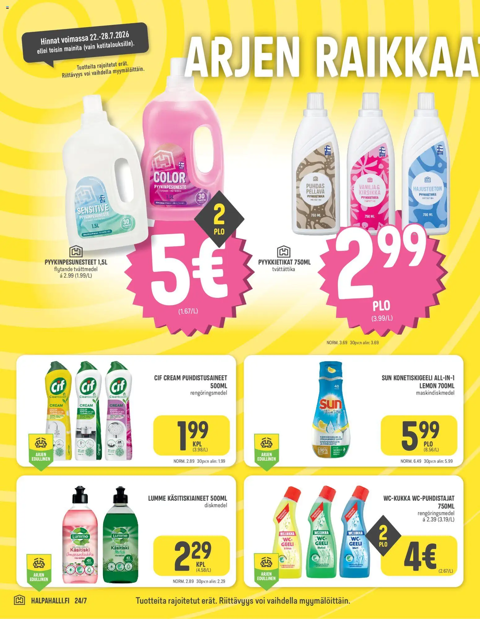 Halpa Halli tarjoukset – voimassa 22/07/2026 alkaen | Sivu: 6 | Tuotteet: WC, Voi