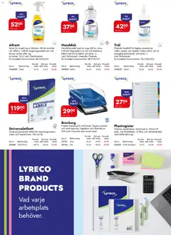 Lyreco erbjudanden inspo - Förhandsvisning av reklamblad från butik Lyreco aktuell från 21/09/2026 | Sida: 6 | Produkter: Tvål, Handdiskmedel, Brevkorg, Handtvål