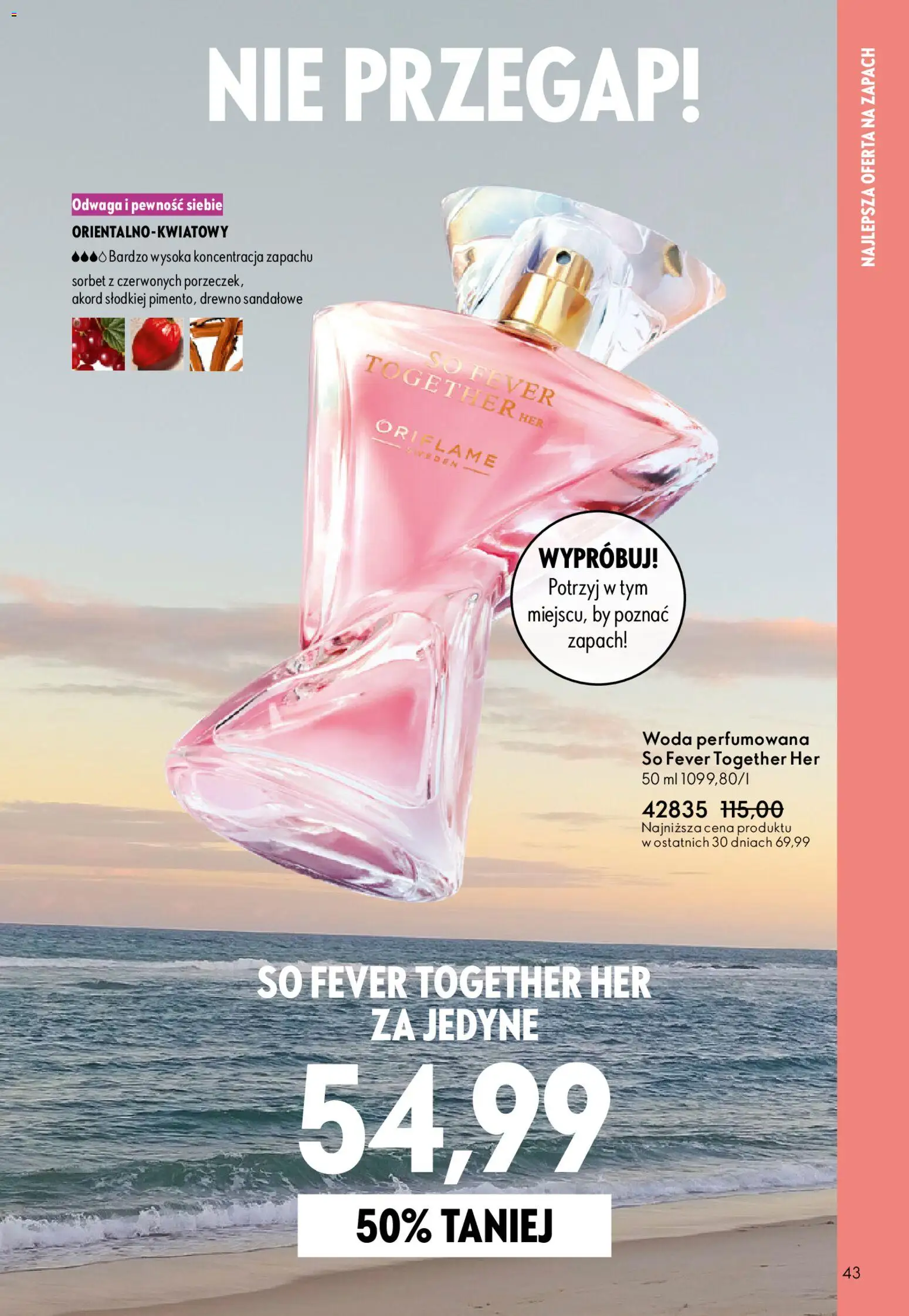 Oriflame Katalog 8 2026 od 27.05.2026 | Strona: 43 | Produkty: Zapach, Sorbet, Woda