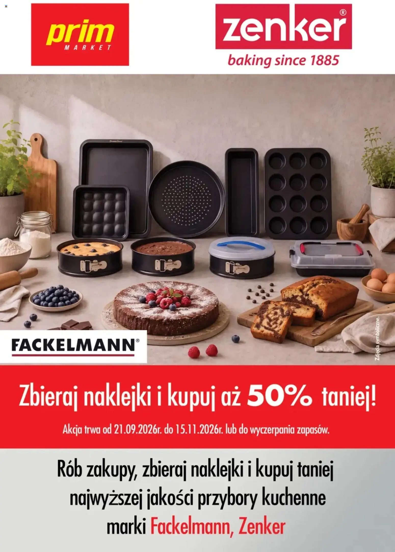 Prim Market promocja - Akcesoria Kuchenne Zenker, Fackelmann od 21.09.2026 | Strona: 1 | Produkty: Naklejki