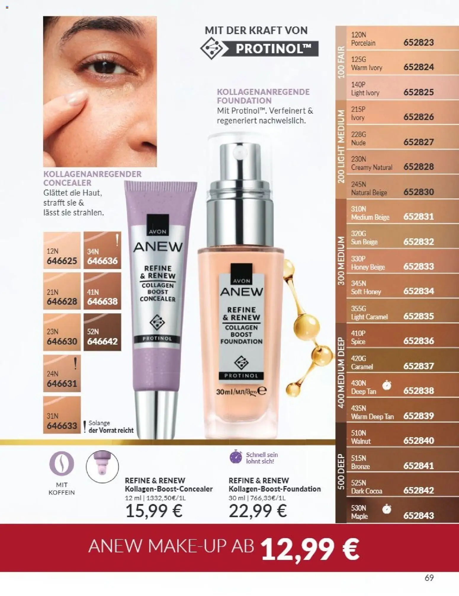 AVON Katalog September 2026 – gültig ab 01.09.2026 | Seite: 65 | Produkte: Concealer, Foundation