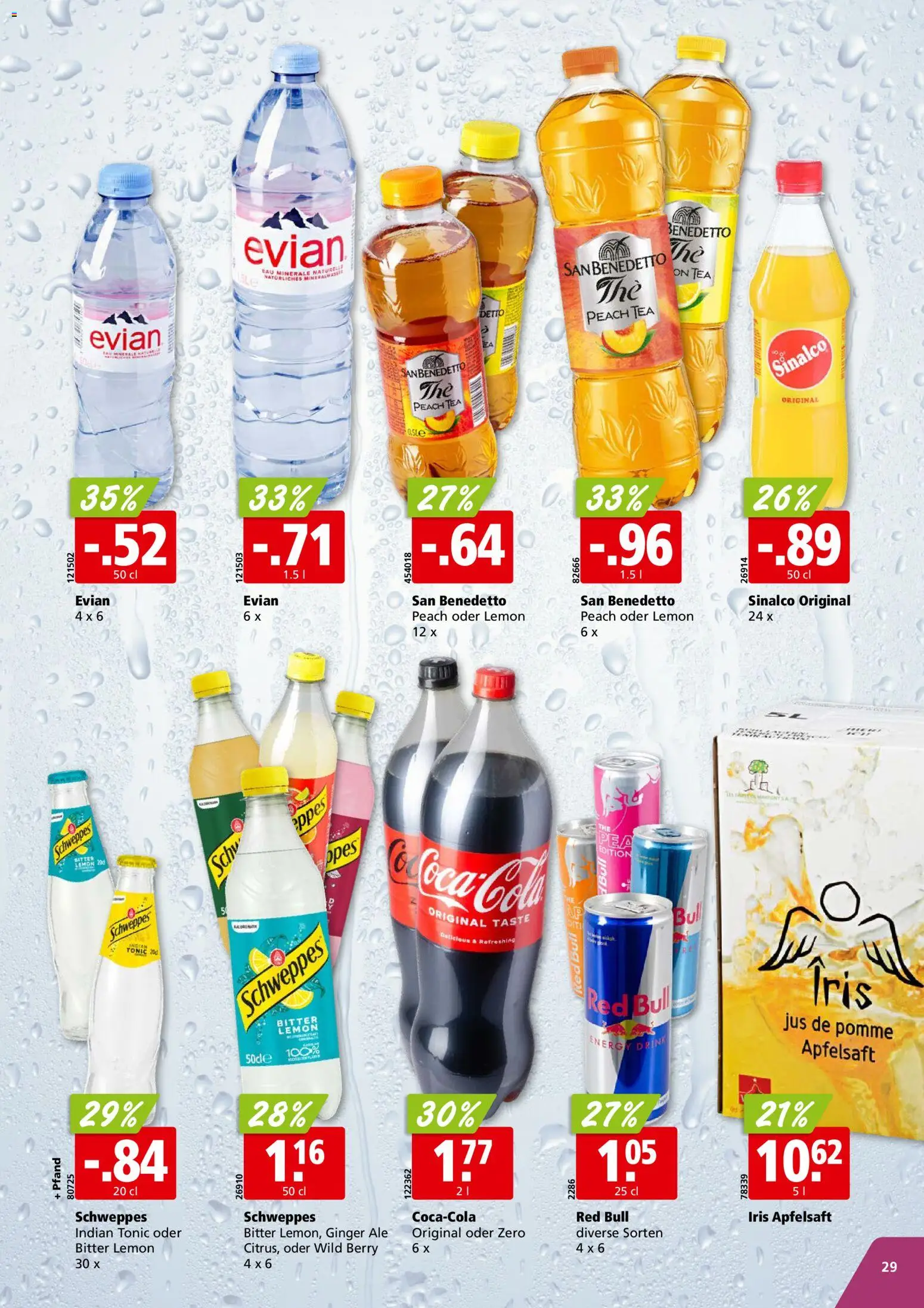 Aligro aktionen Chavannes, Matran, Genf, Sitten – gültig ab 05.10.2026 | Seite: 29 | Produkte: Red bull, Apfelsaft