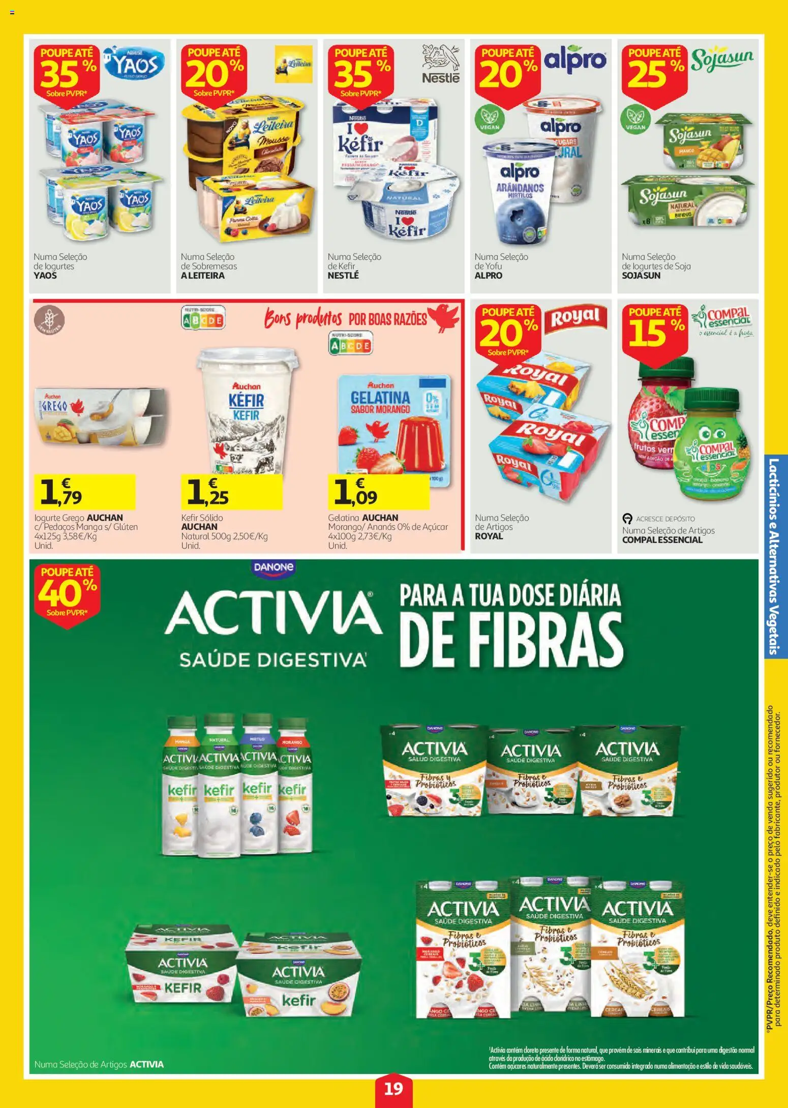 Auchan folheto │ válido de 20/08/2026 | Página: 19 | Produtos: Soja, Gelatina, Ananás, Kefir