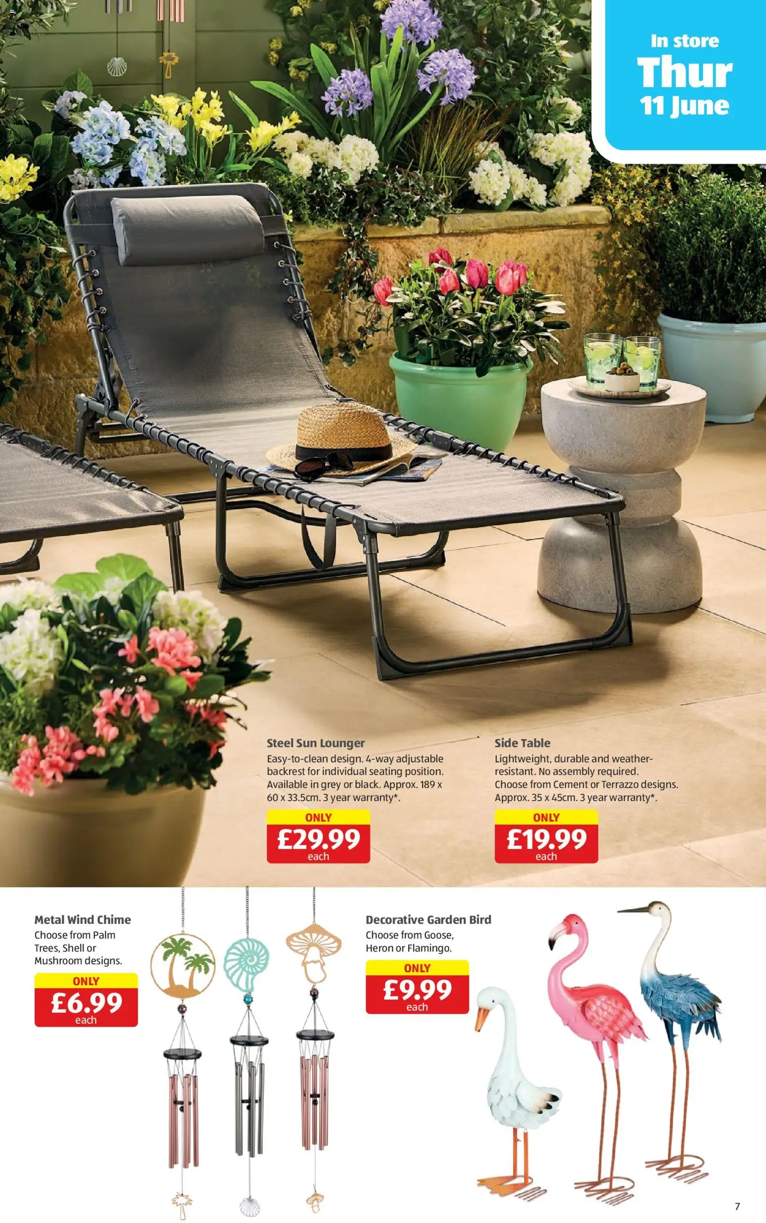 {H1} | Page: 7 | Products: Table, Lounger