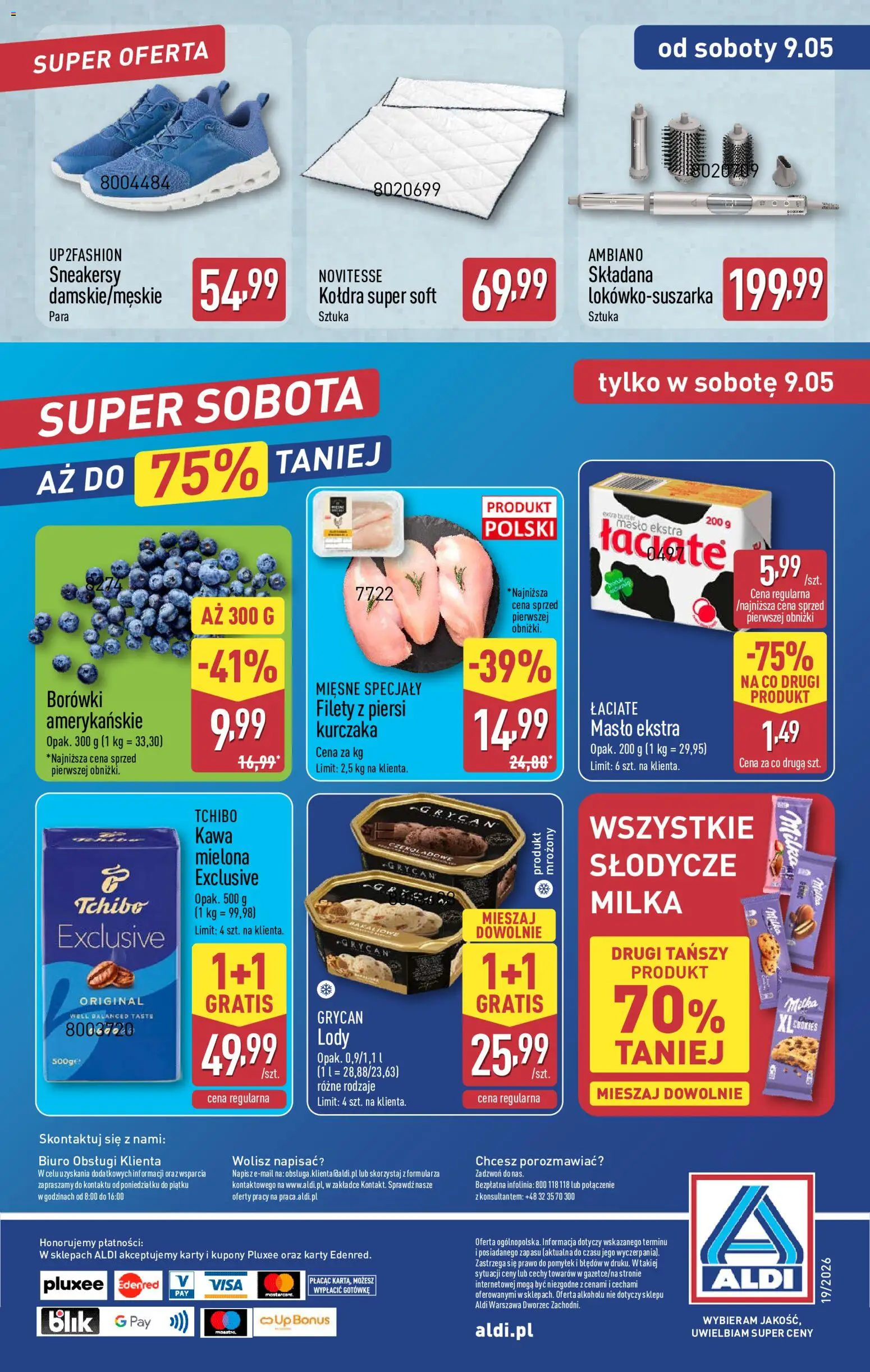 Aldi gazetka od 04.05.2026 | Strona: 41 | Produkty: Słodycze, Milka, Masło, Lody