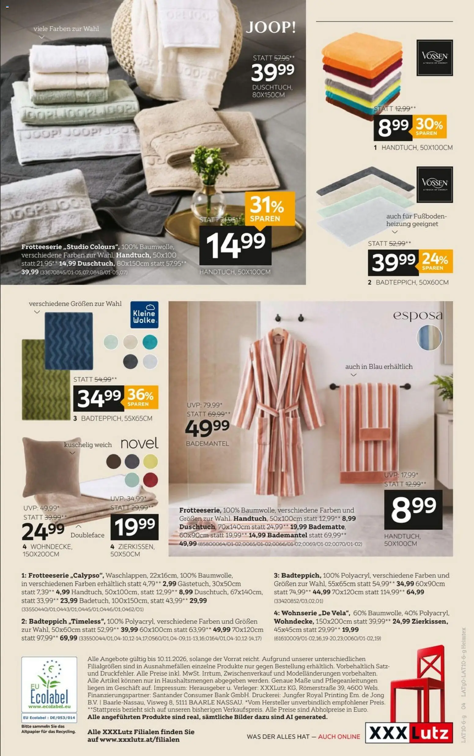 XXXLutz Heimtex web gültig ab 27.10.2026 | Seite: 3 | Produkte: Bademantel