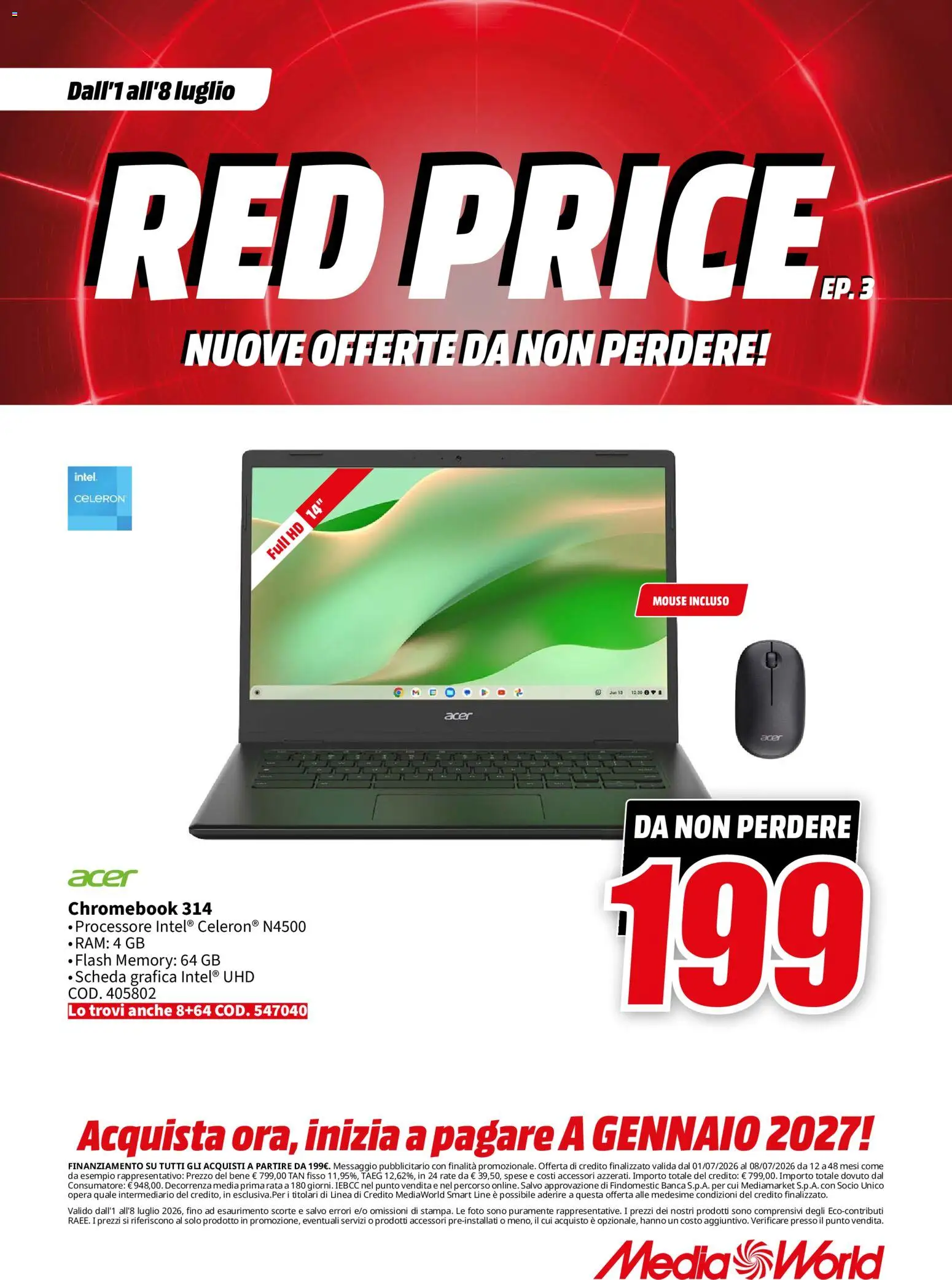 Volantino Media World del 01/07/2026 | Pagina: 47