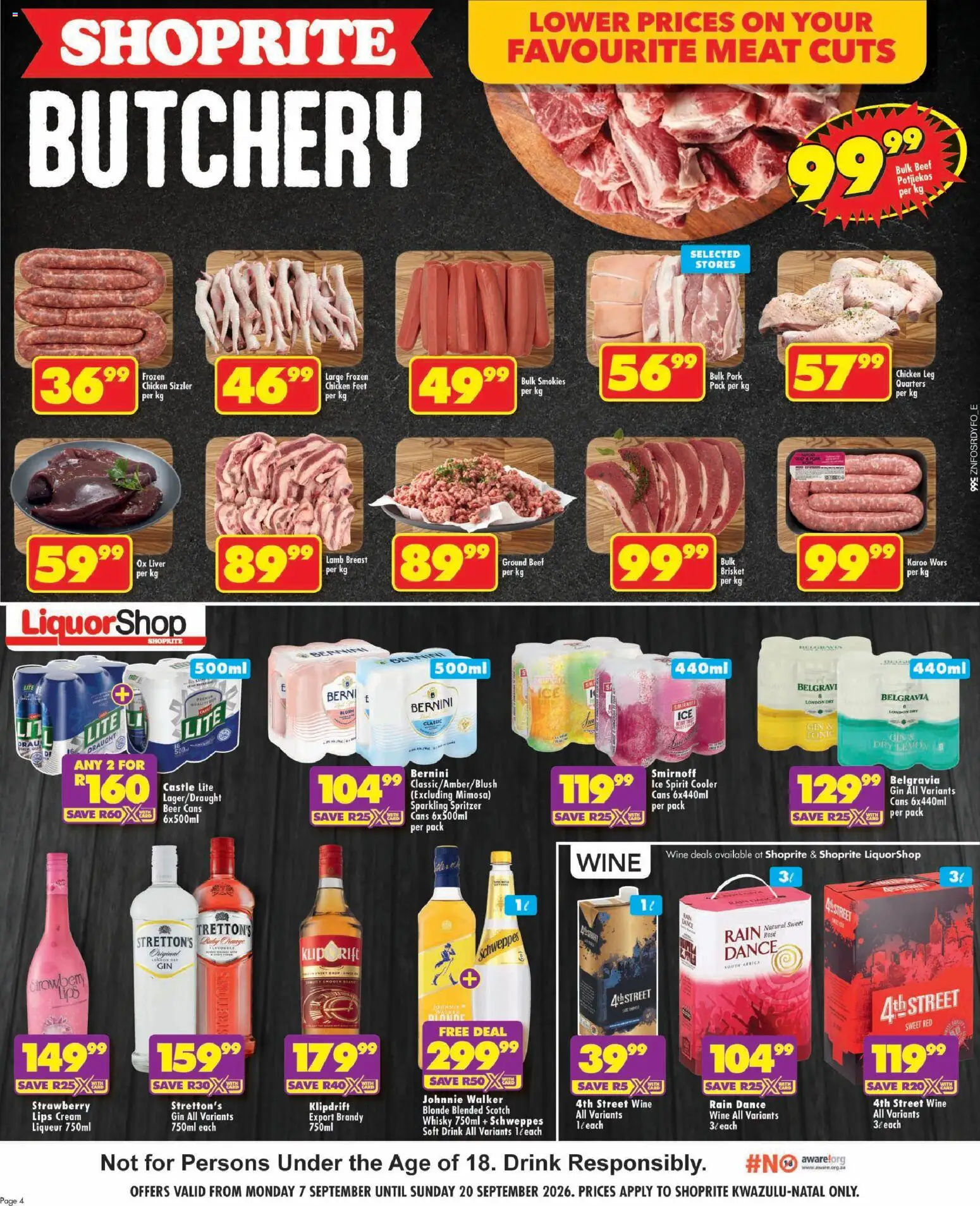 New Shoprite catalogue – valid from 07/09/2026 | Page: 4