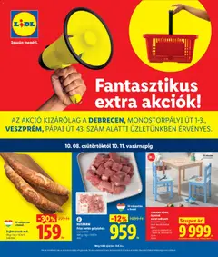 Lidl Debrecen, Veszprém - amely érvényes a következő dátumtól: 2026.10.08.