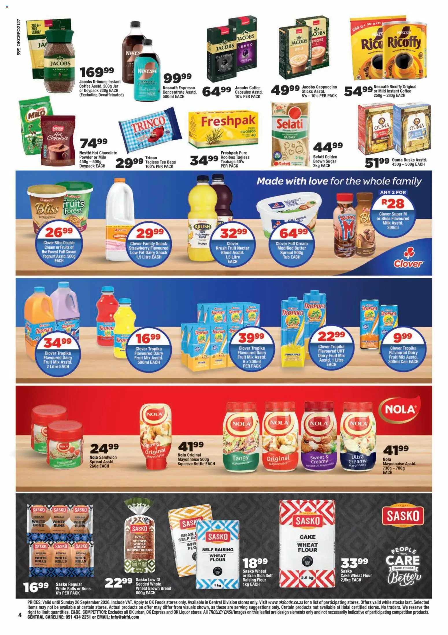 New OK Foods catalogue – valid from 09/09/2026 | Page: 4 | Products: Oil, Powder, Tea, Cream
