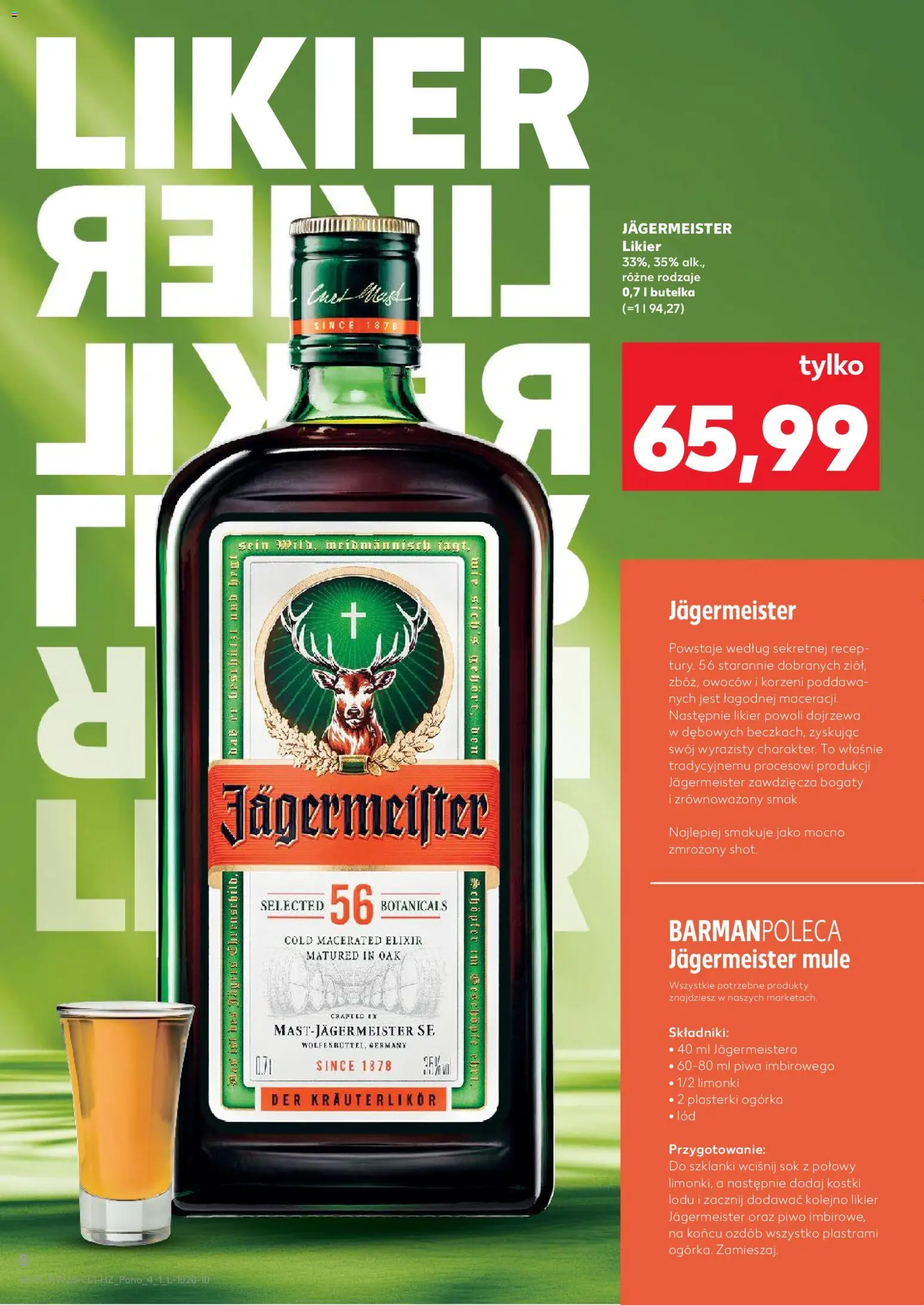 Kaufland Polsko leták - Barek od 09.07.2026 | Strana: 8 | Produkty: Jägermeister
