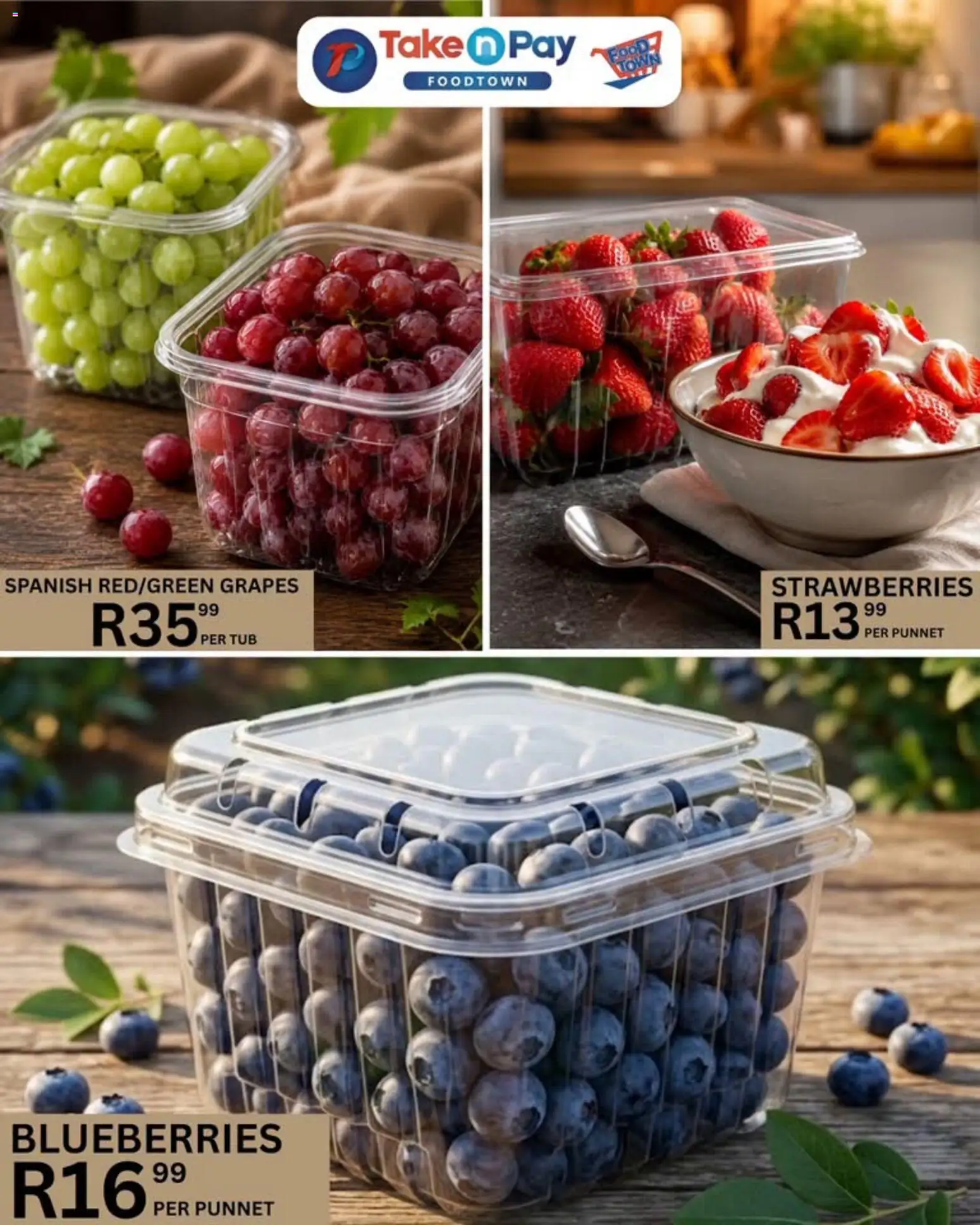 New Take n Pay catalogue – valid from 15/09/2026 | Page: 9 | Products: Blueberries, Strawberries, Grapes