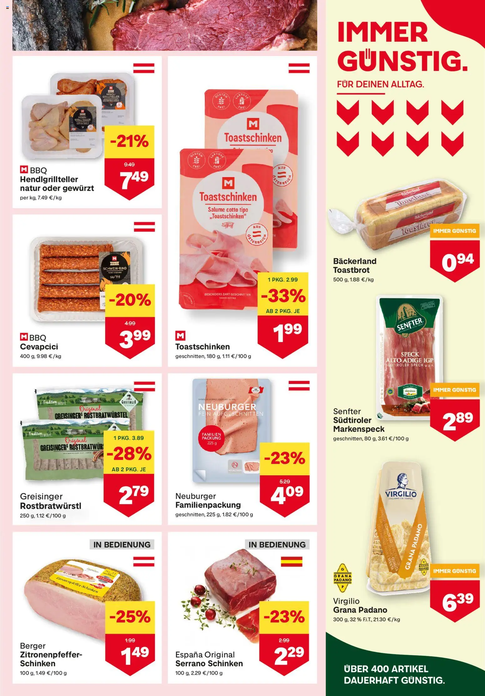 MPREIS Flugblatt gültig ab 23.07.2026 | Seite: 3 | Produkte: Schinken