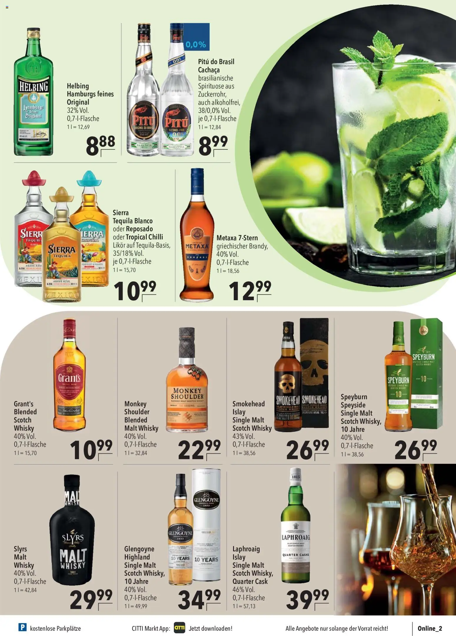 CITTI Markt Prospekt 	 – gültig ab 13.05.2026 | Seite: 19 | Produkte: Whisky, Likör, Metaxa, Tequila